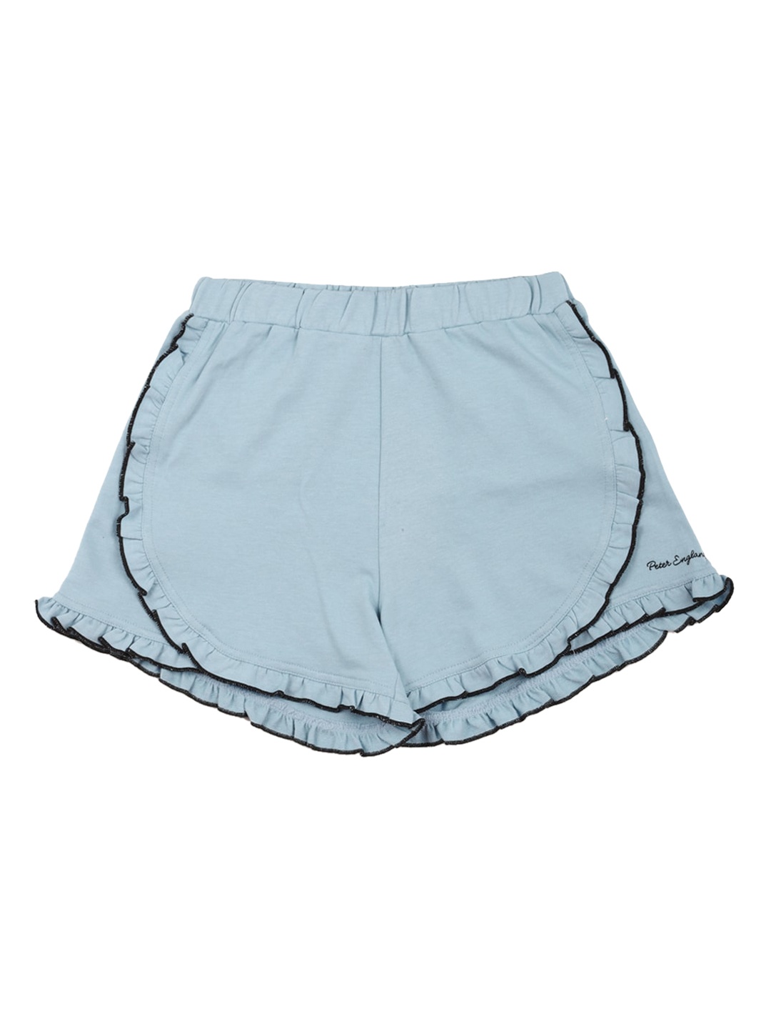 

Peter England Girls Mid Rise Shorts, Blue