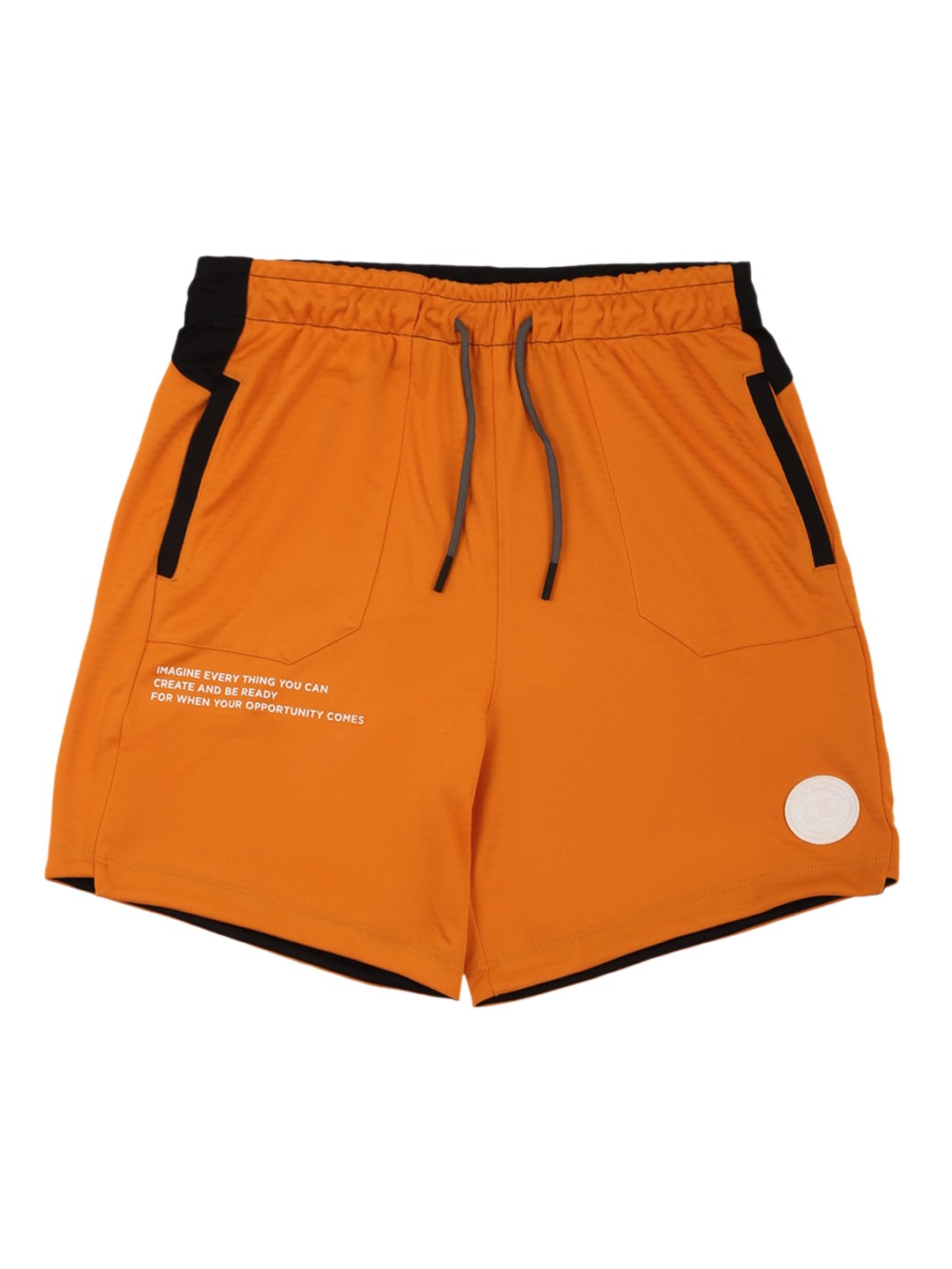 

Peter England Boys Mid Rise Shorts, Orange