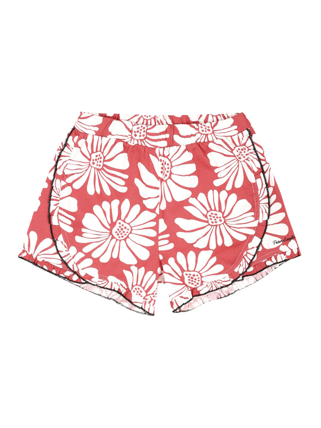 

Peter England Girls Floral Printed Pure Cotton Shorts, Peach