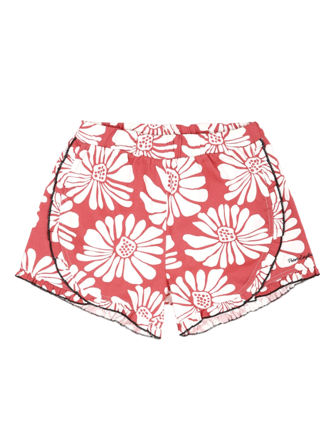 

Peter England Girls Floral Printed Pure Cotton Shorts, Peach