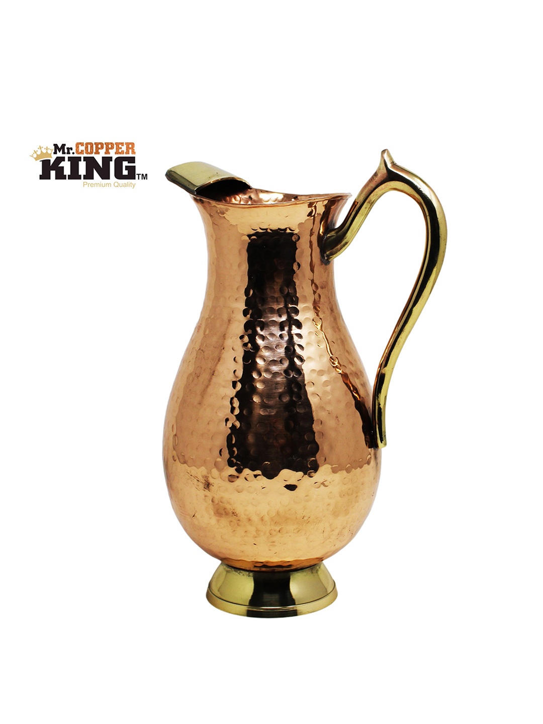 

MR. COPPER KING Copper-Toned Textured Water Jug 2 L