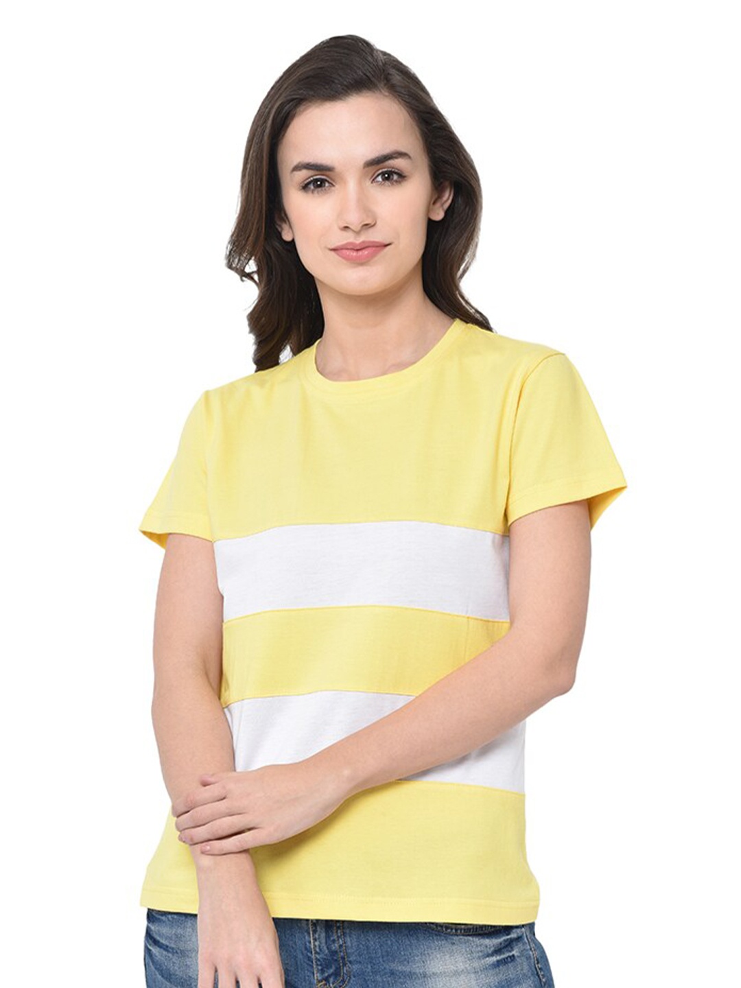 

GLITO Colourblocked Cotton T-shirt, White