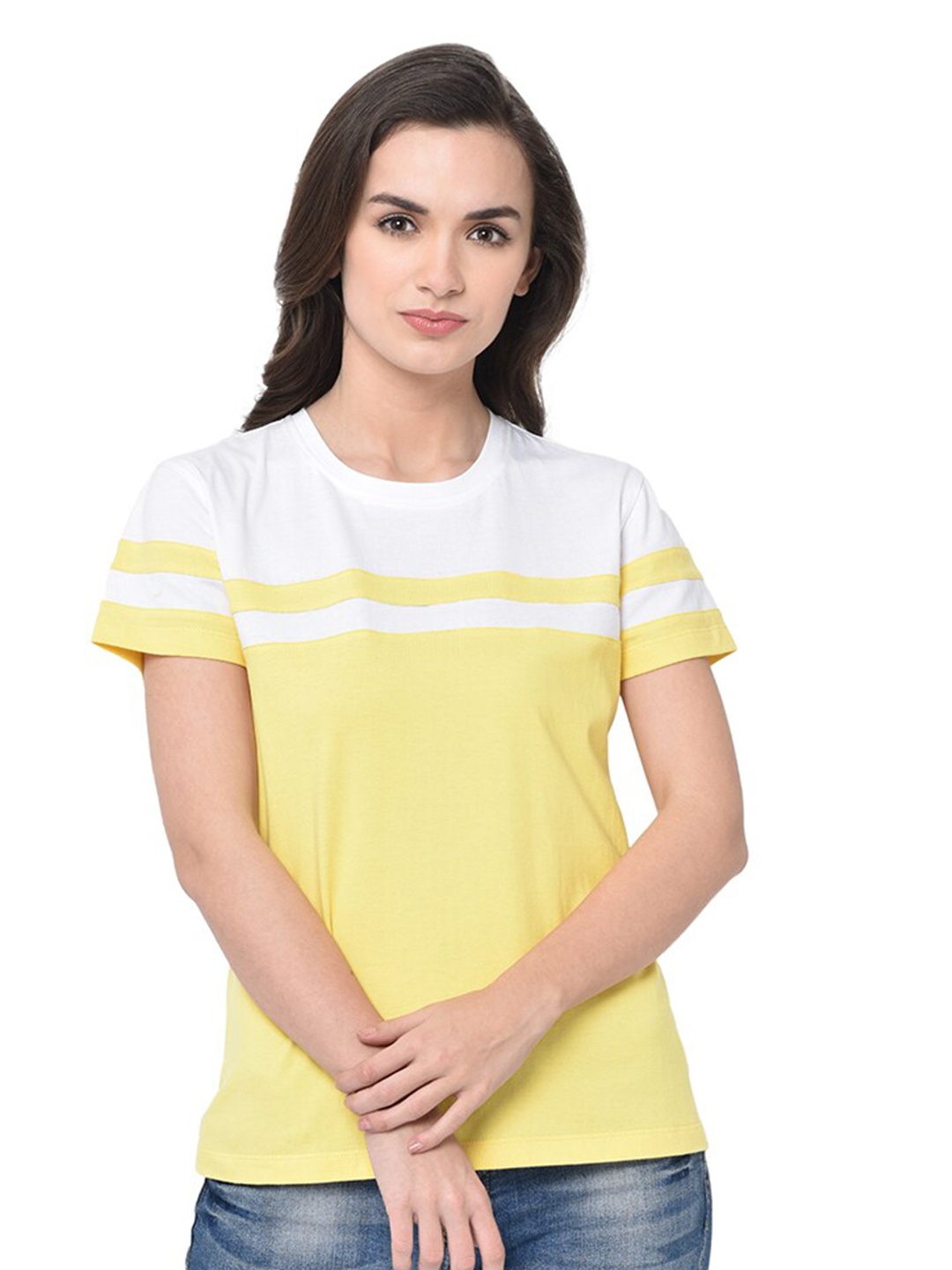 

GLITO Colourblocked Cotton T-shirt, White