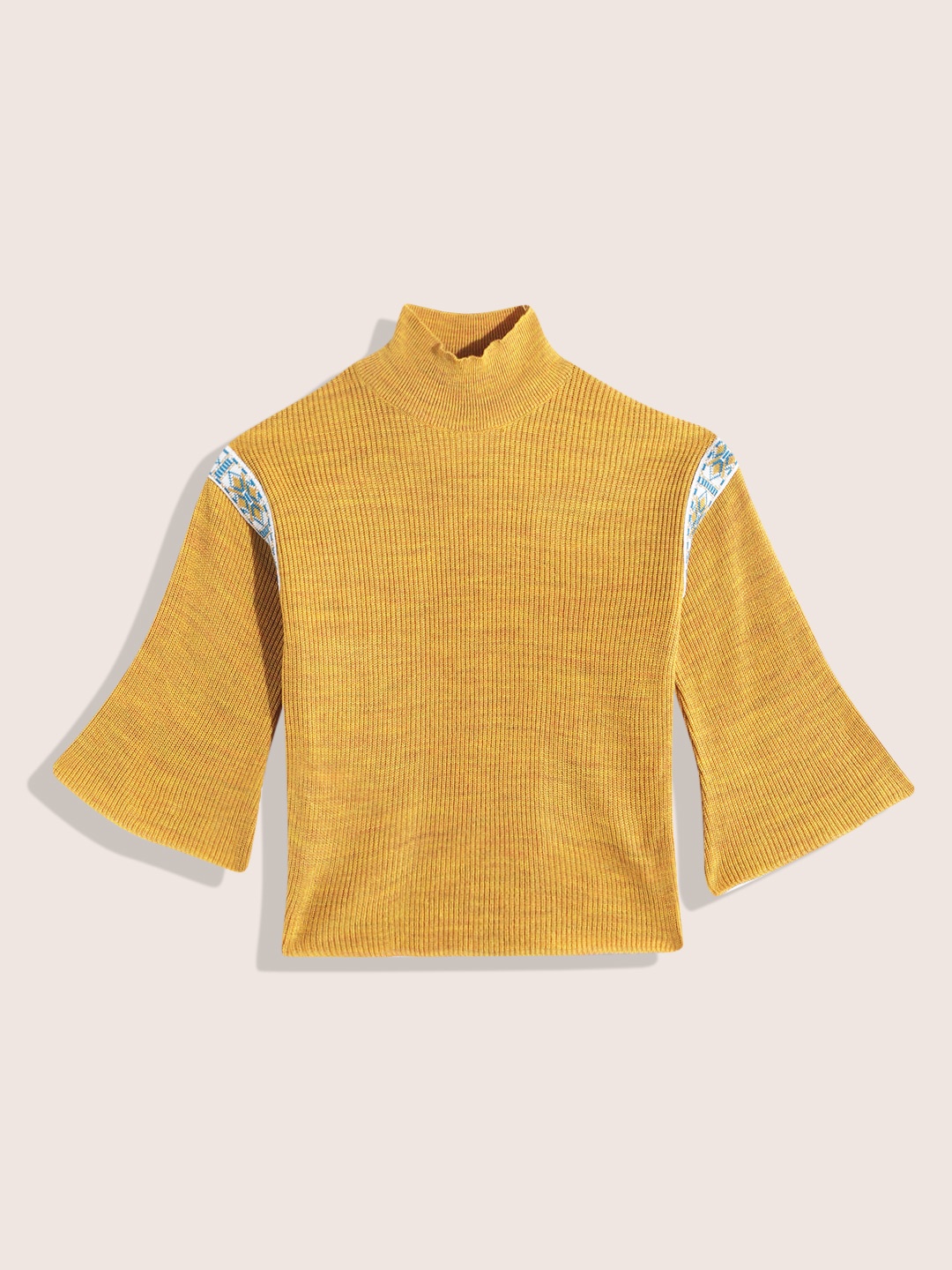 

Sangria Girls Acrylic Cable Knit Pullover, Yellow