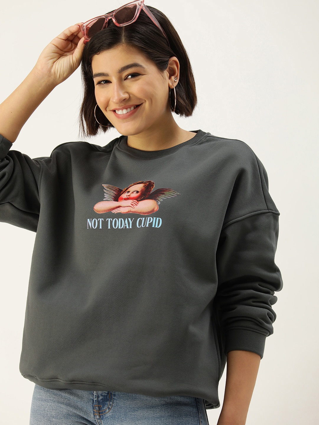 

Mast & Harbour Printed Sweatshirt, Grey