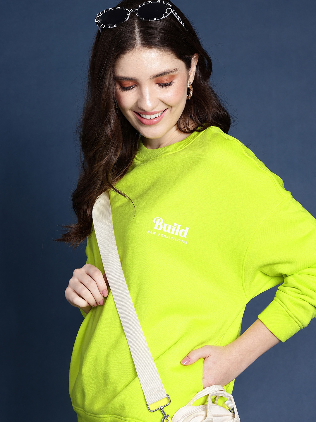 

Mast & Harbour Solid Pullover Casual Sweatshirt, Yellow