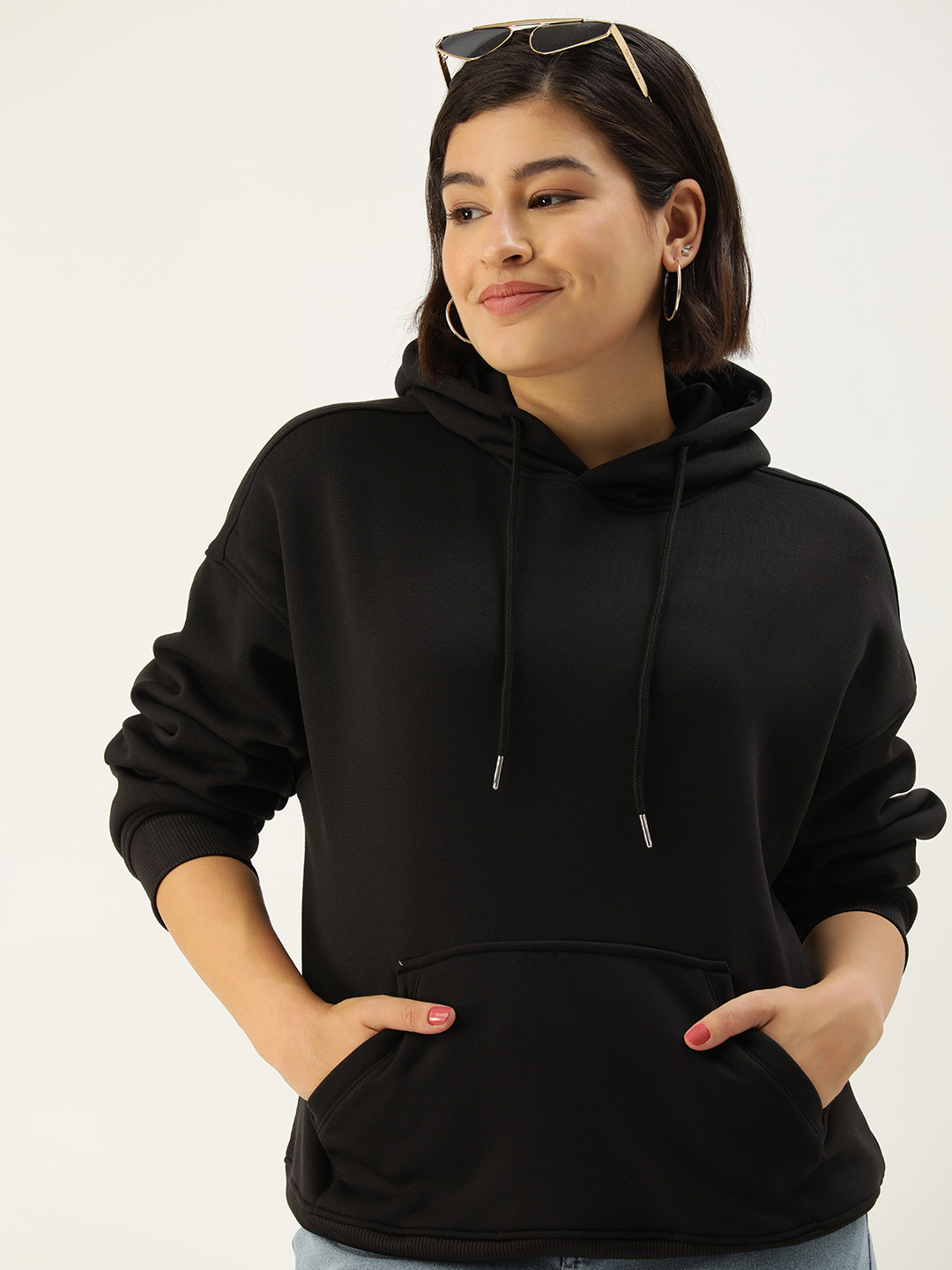 

Mast & Harbour Hooded Sweatshirt, Black