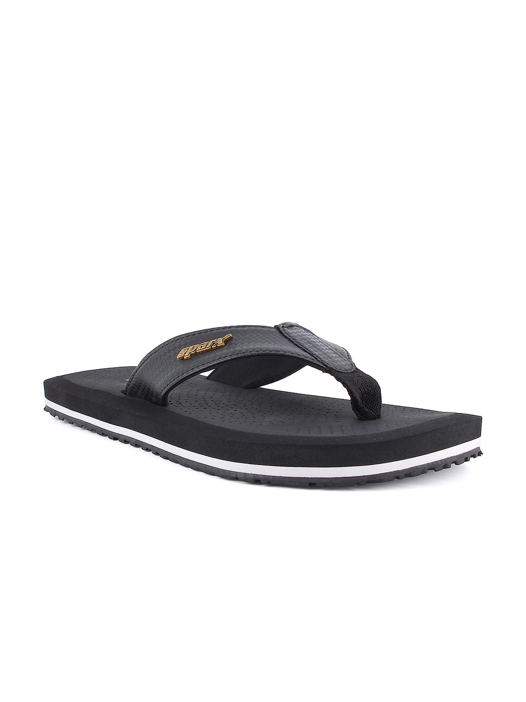 

Sparx Men Perforated Thong Flip-Flops, Black