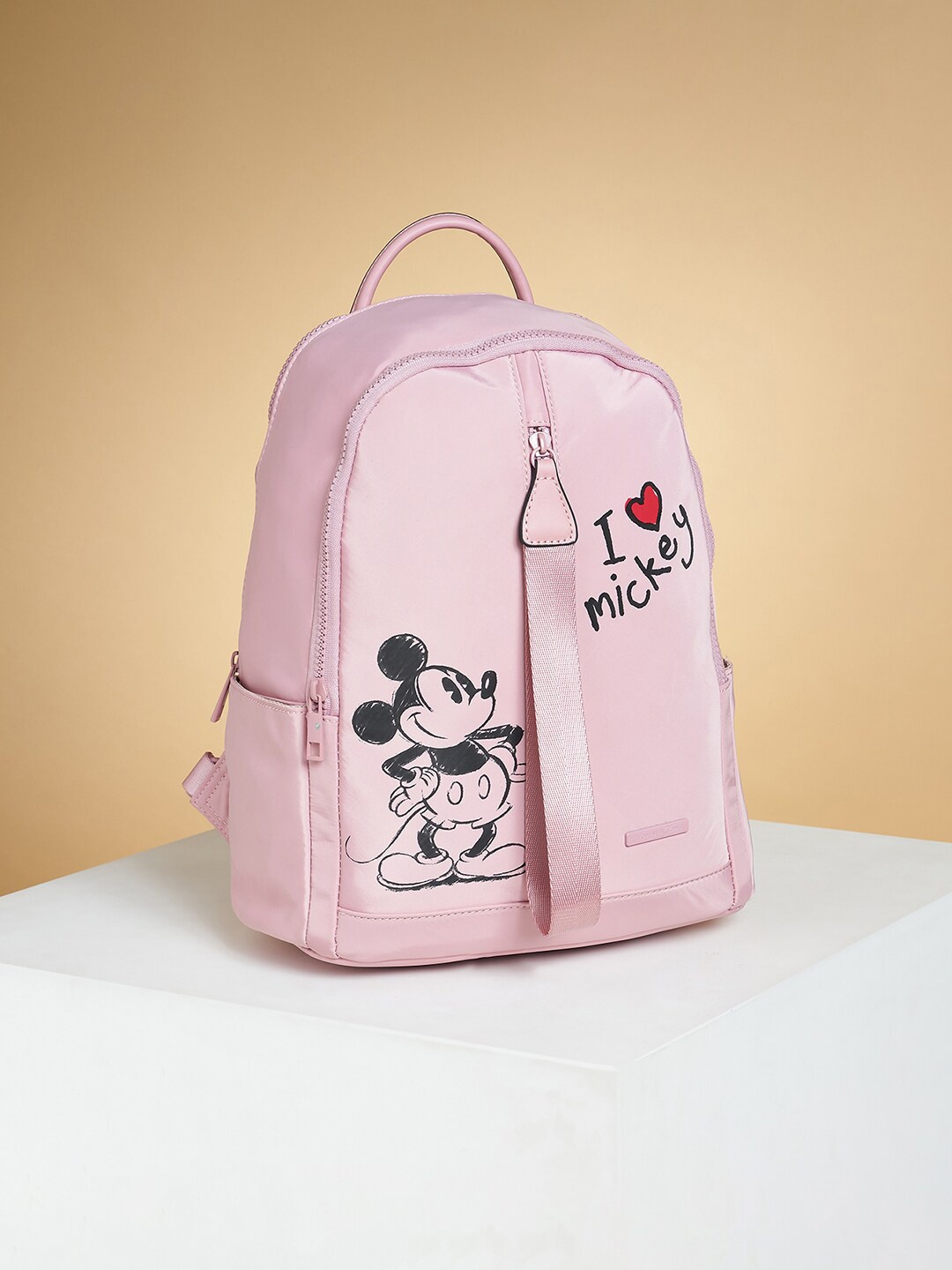 

Forever Glam by Pantaloons Women Mickey Mouse Printed Backpack, Pink