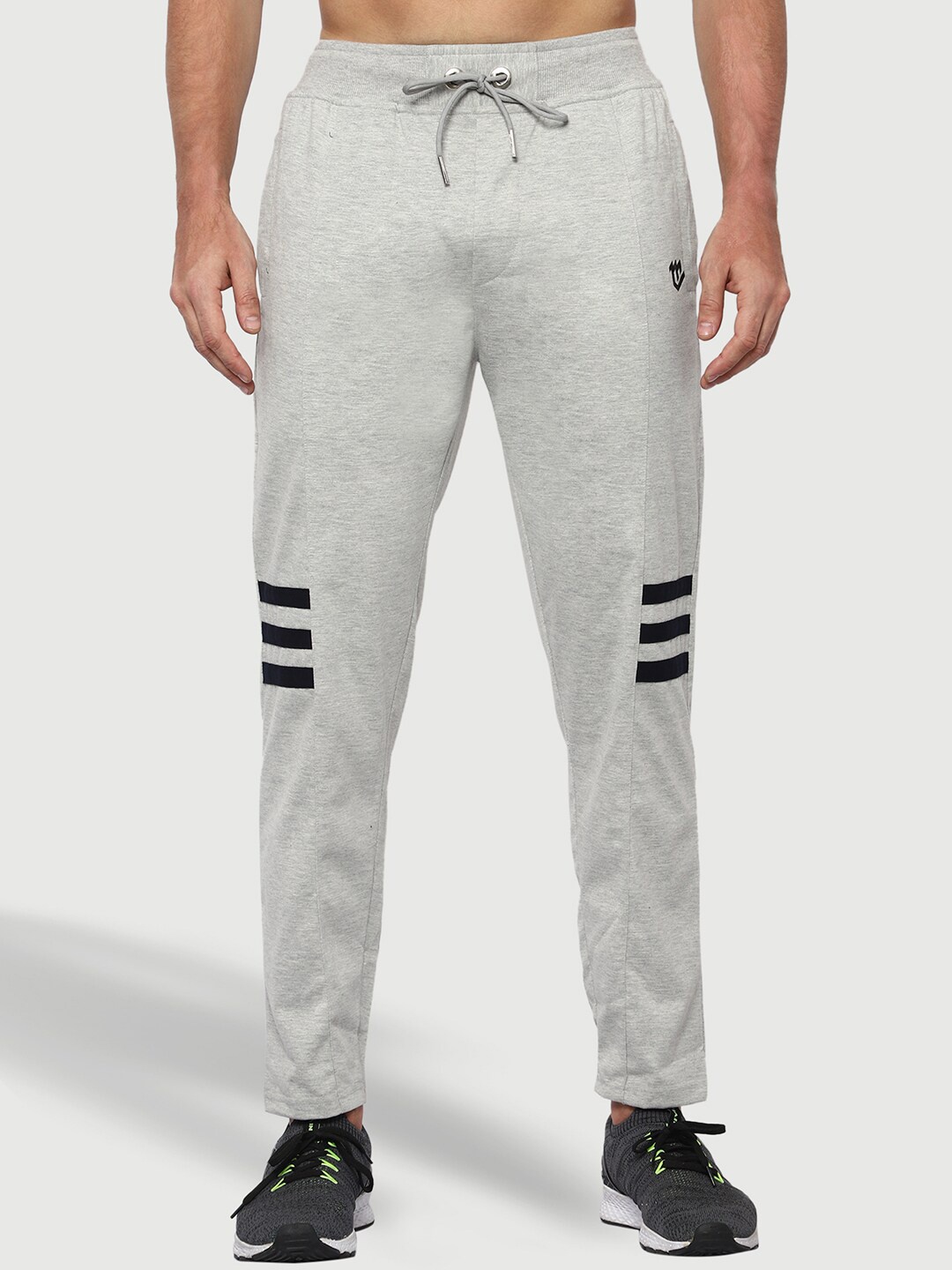 

Mark Leute Men Mid-Rise Casual Track Pants, Grey