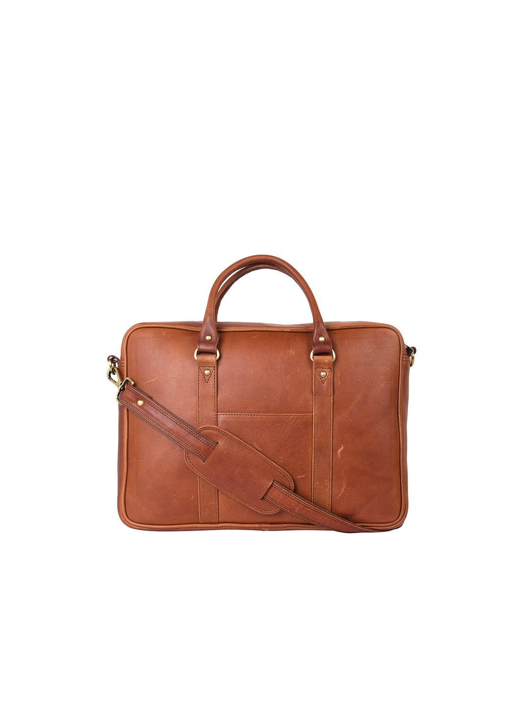 

ARDAN Water Resistant Leather Laptop Bag, Brown