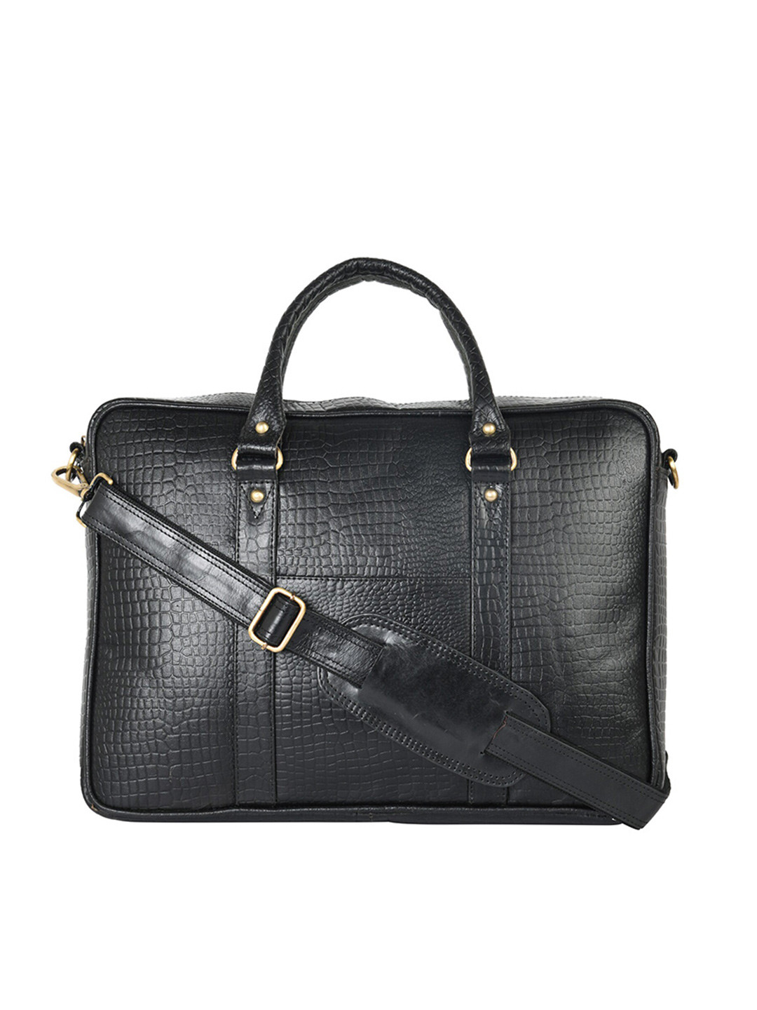 

ARDAN Water Resistant Leather Laptop Bag, Black