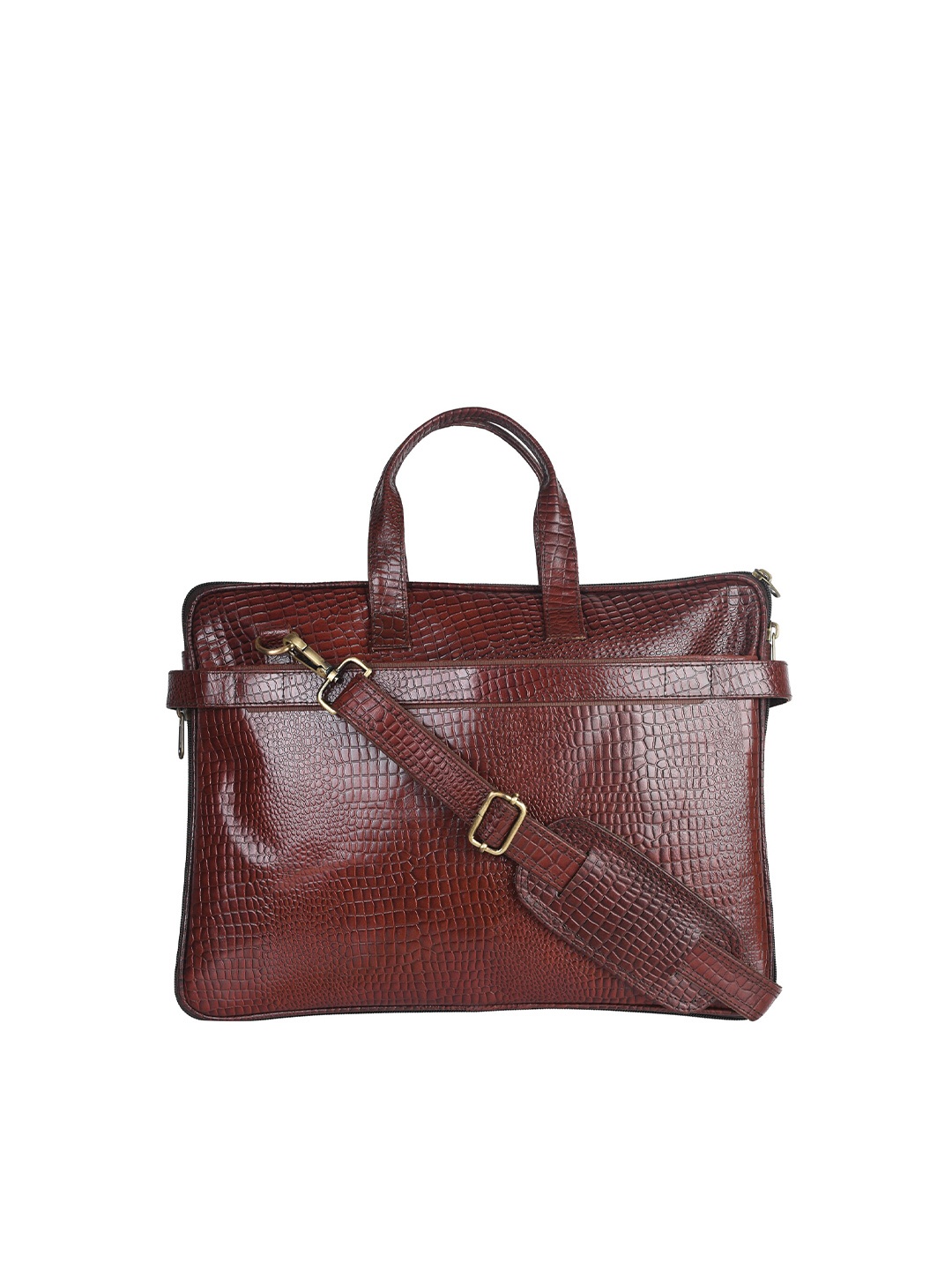 

ARDAN Water Resistant Leather Laptop Bag, Brown