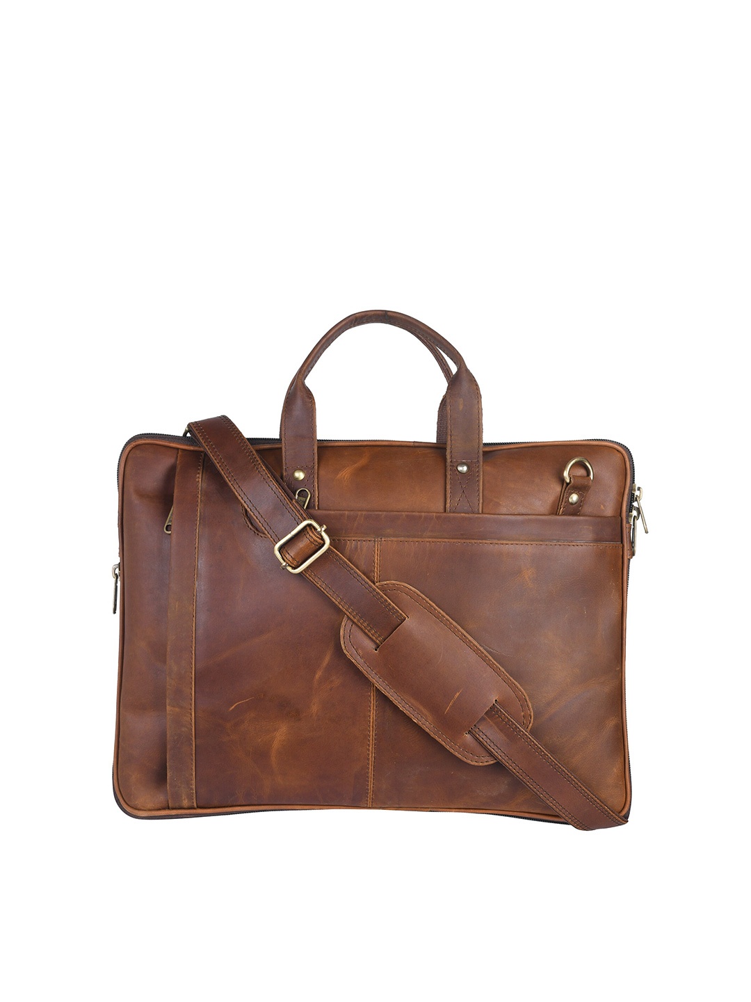 

ARDAN Water Resistant Leather Laptop Bag, Brown