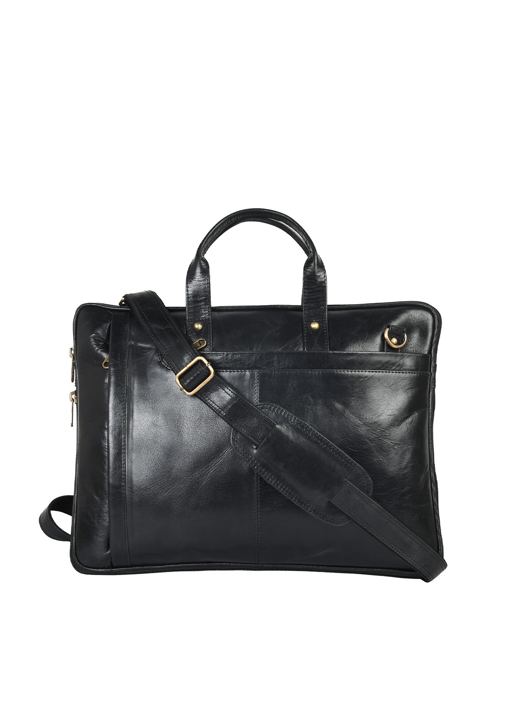 

ARDAN Water Resistant Leather Laptop Bag, Black