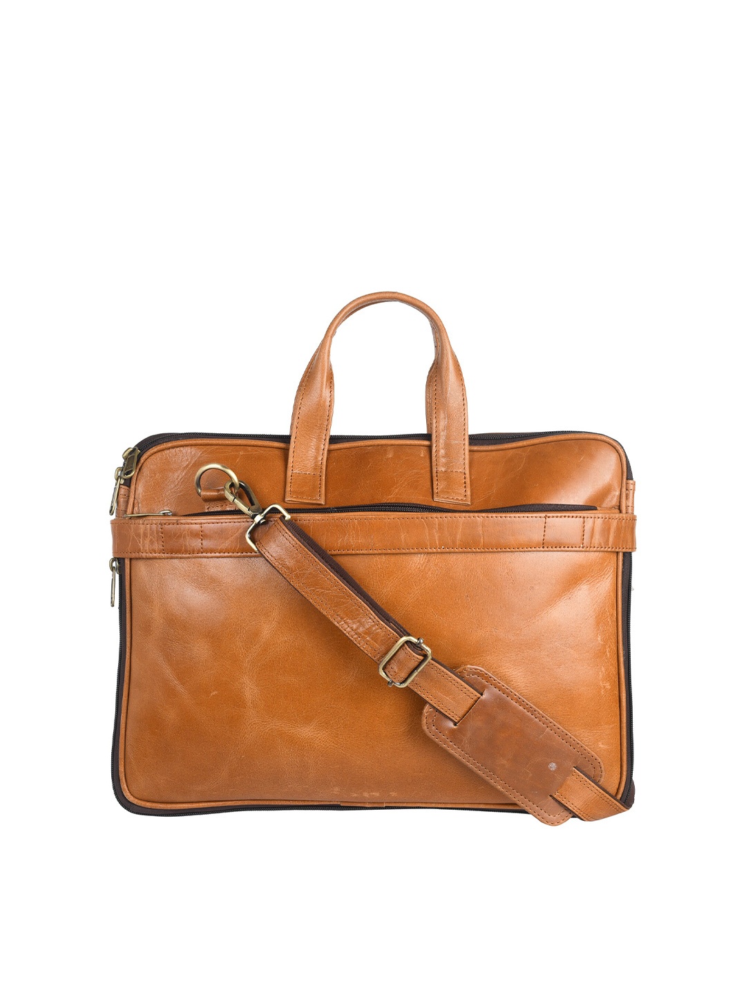 

ARDAN Water Resistant Leather Laptop Bag, Tan