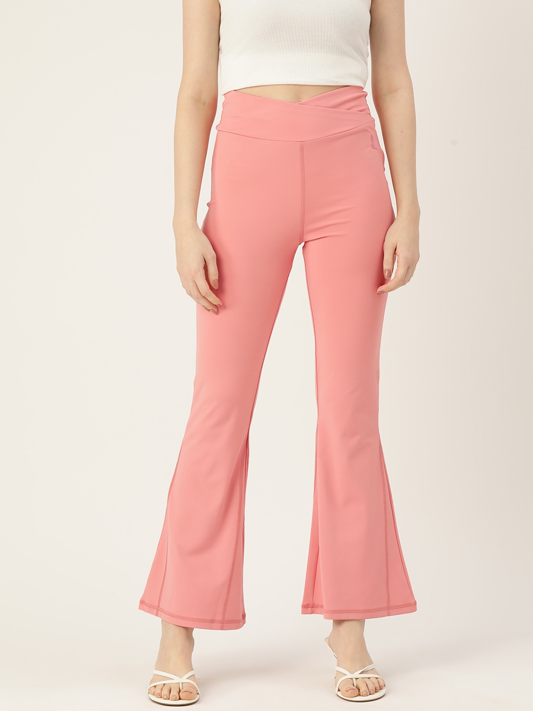 

FOREVER 21 Women Bootcut Trousers, Pink