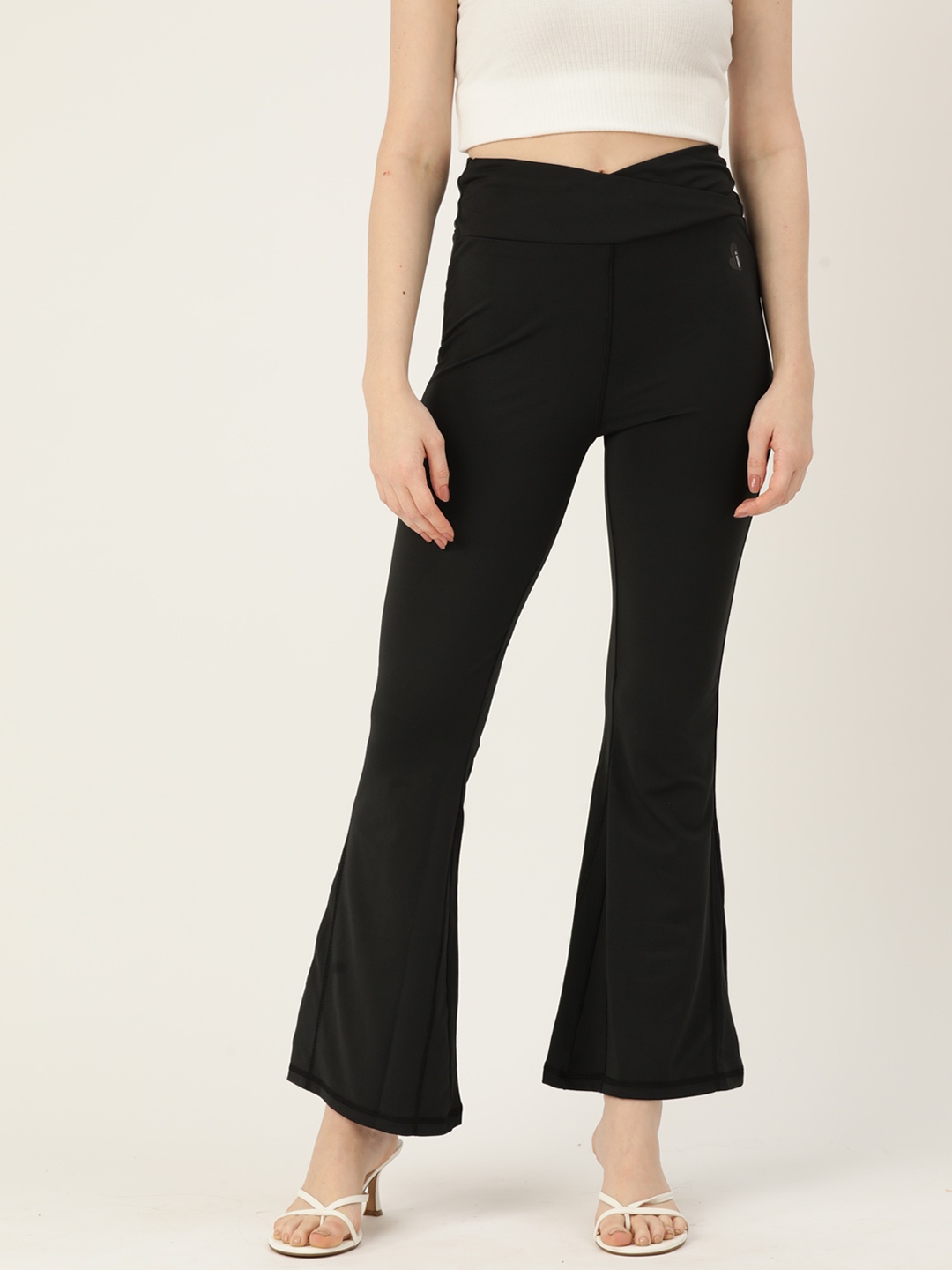 

FOREVER 21 Women Bootcut Trousers, Black