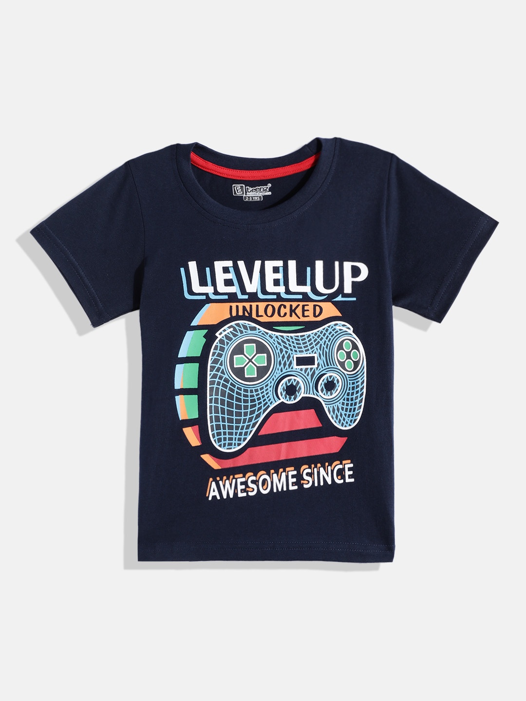 

Eteenz Boys Grpahic Printed T-shirt, Navy blue