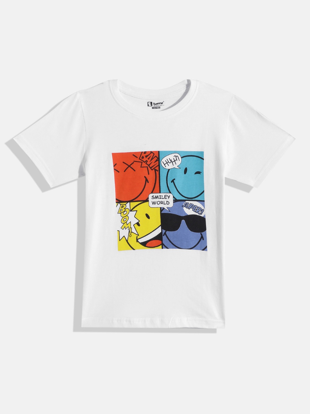 

Eteenz Boys Graphic Printed T-shirt, White