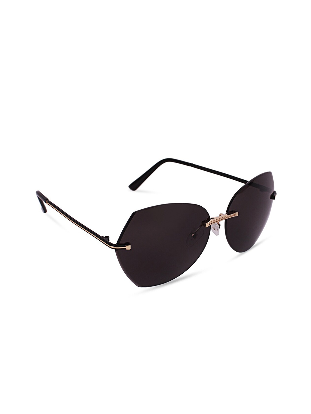 

QUIRKY Women Lens & Oversized Sunglasses With UV Protected Lens FZSG051H, Black