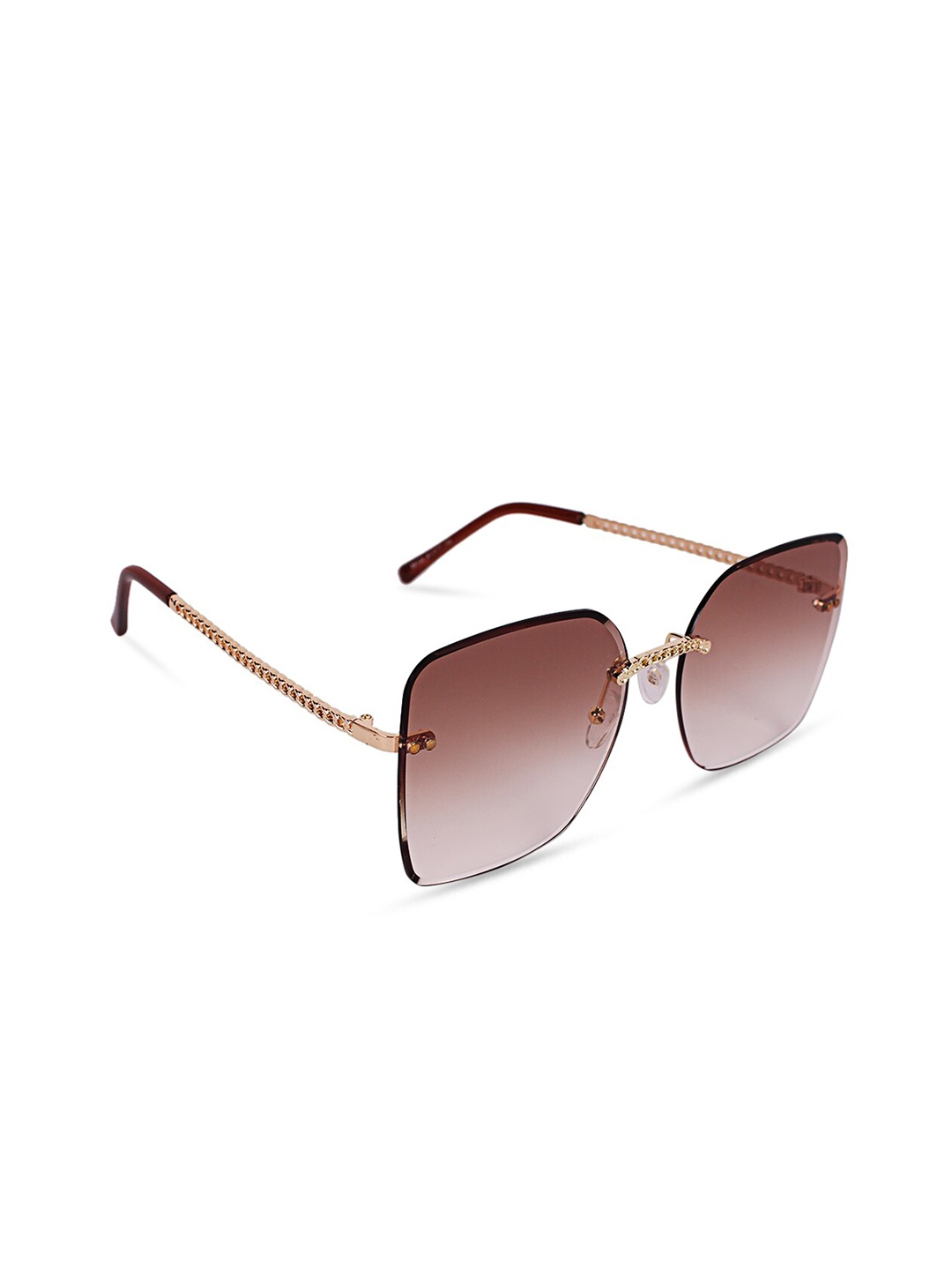 

QUIRKY Women Lens & Oversized Sunglasses With UV Protected Lens FZSG050E, Brown