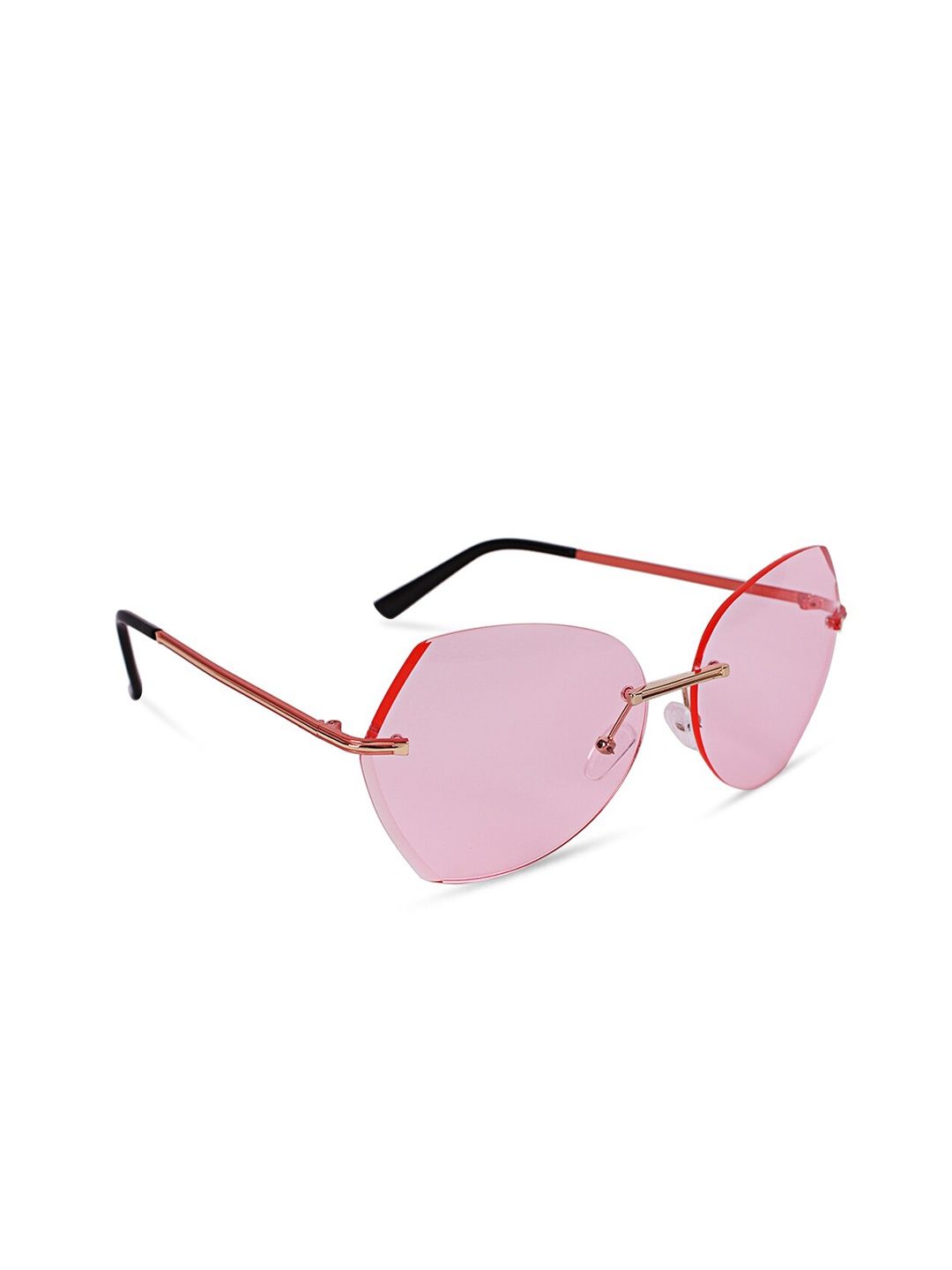 

QUIRKY Women Lens & Oversized Sunglasses With UV Protected Lens FZSG051D, Pink
