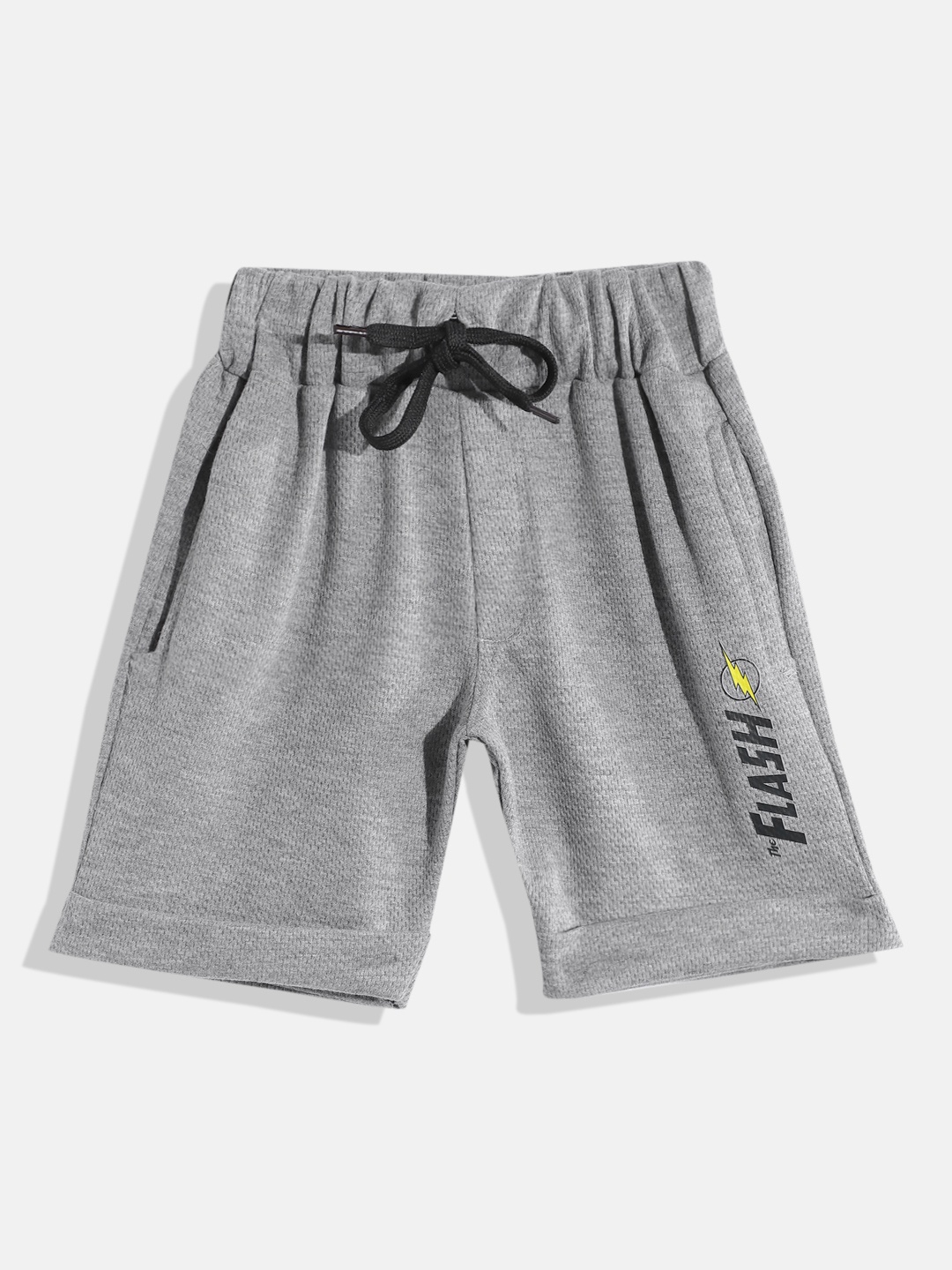 

Eteenz Boys Premium Cotton Flash Printed Shorts, Grey