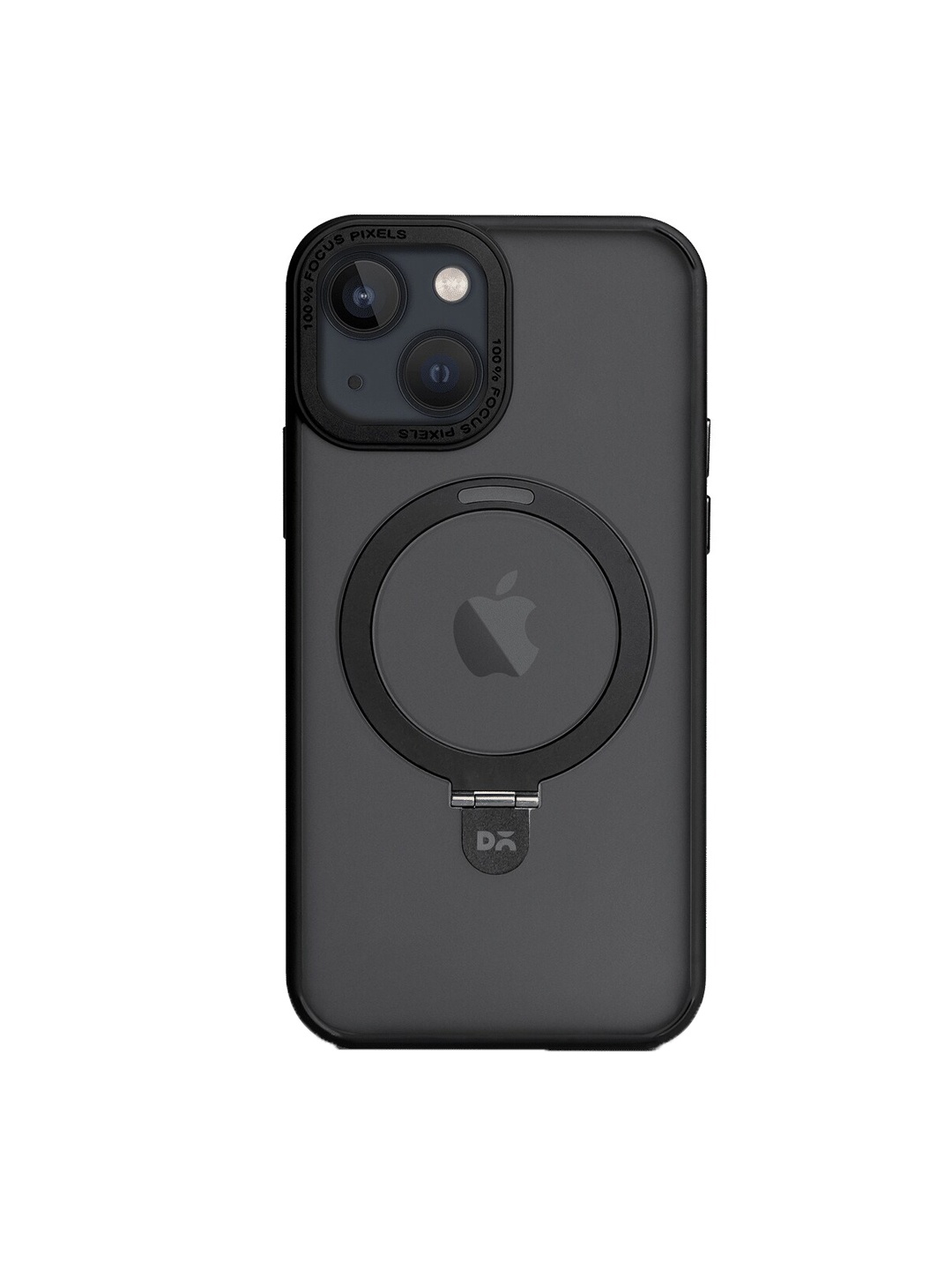 

DailyObjects Halo MagSafe iPhone 14 Phone Back Case With Stand, Black