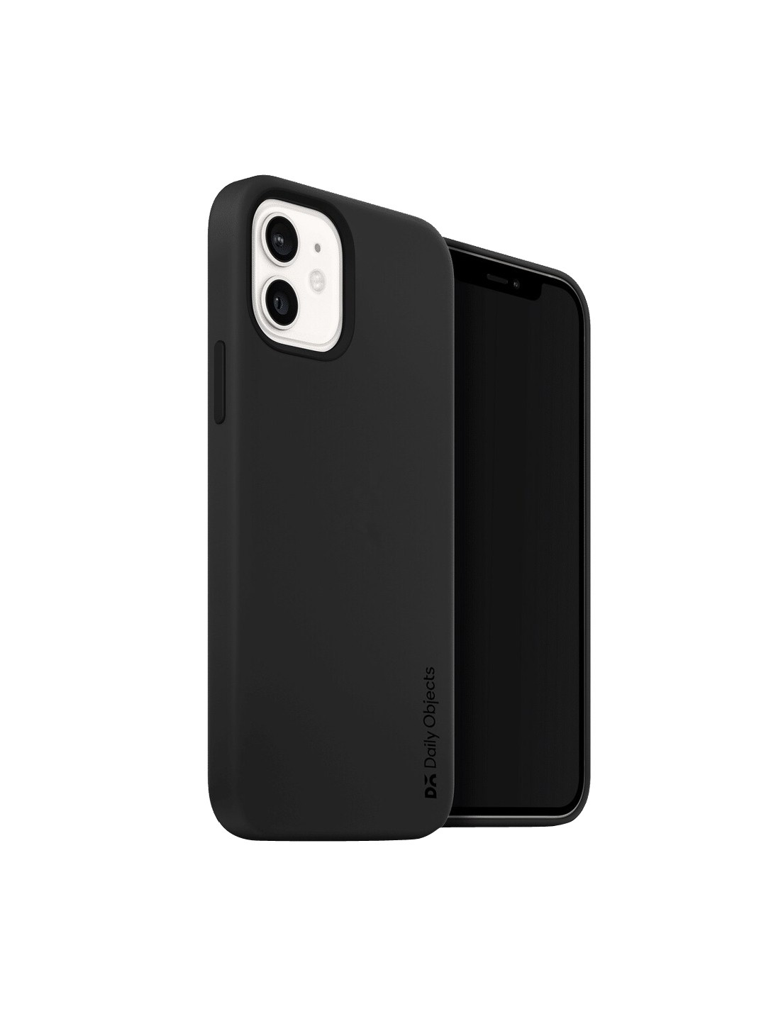 

DailyObjects Shockproof iPhone 12 Polycarbonate Phone Back Case, Black