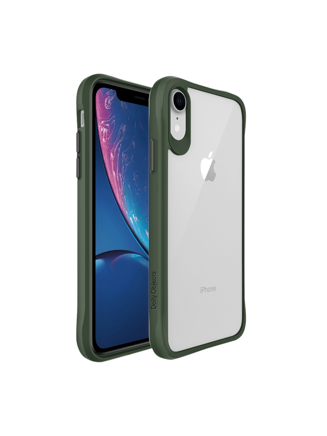 

DailyObjects Hybrid Clear iPhone XR Phone Back Case, Green