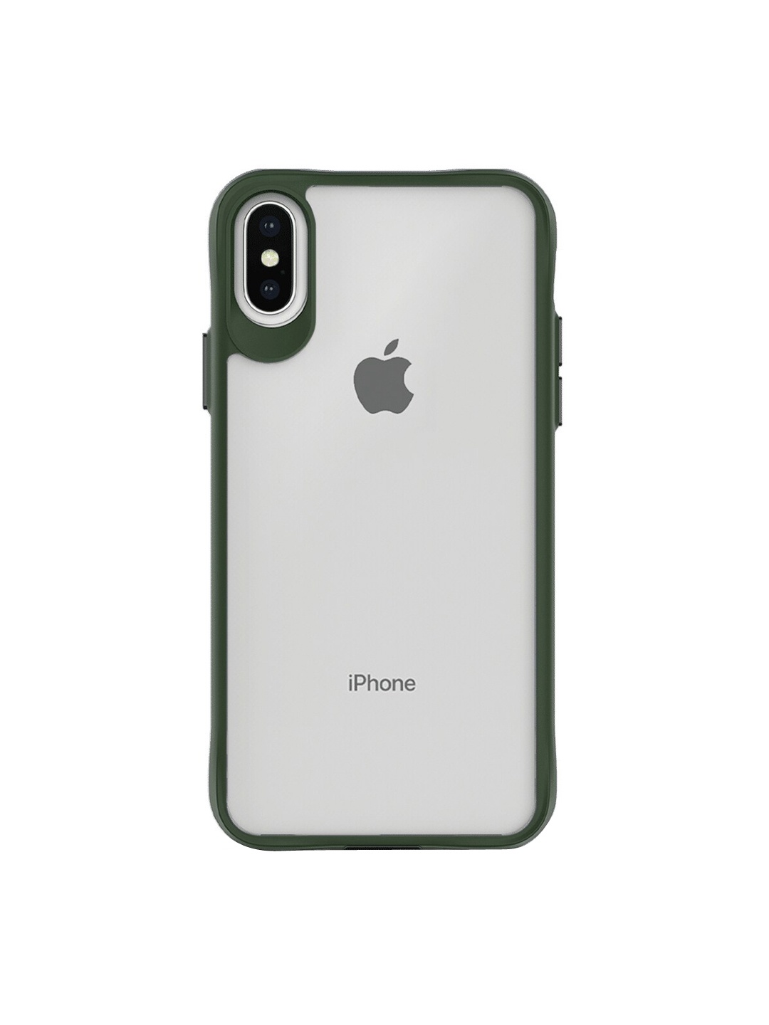 

DailyObjects Hybrid Clear iPhone XS Phone Back Case, Green