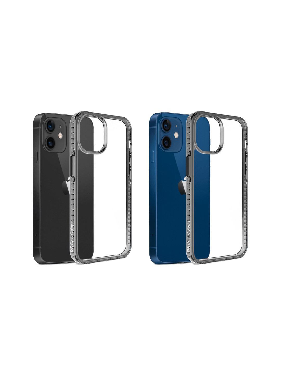 

DailyObjects Stride 2.0 Clear iPhone 12 Mini Phone Back Case, Black