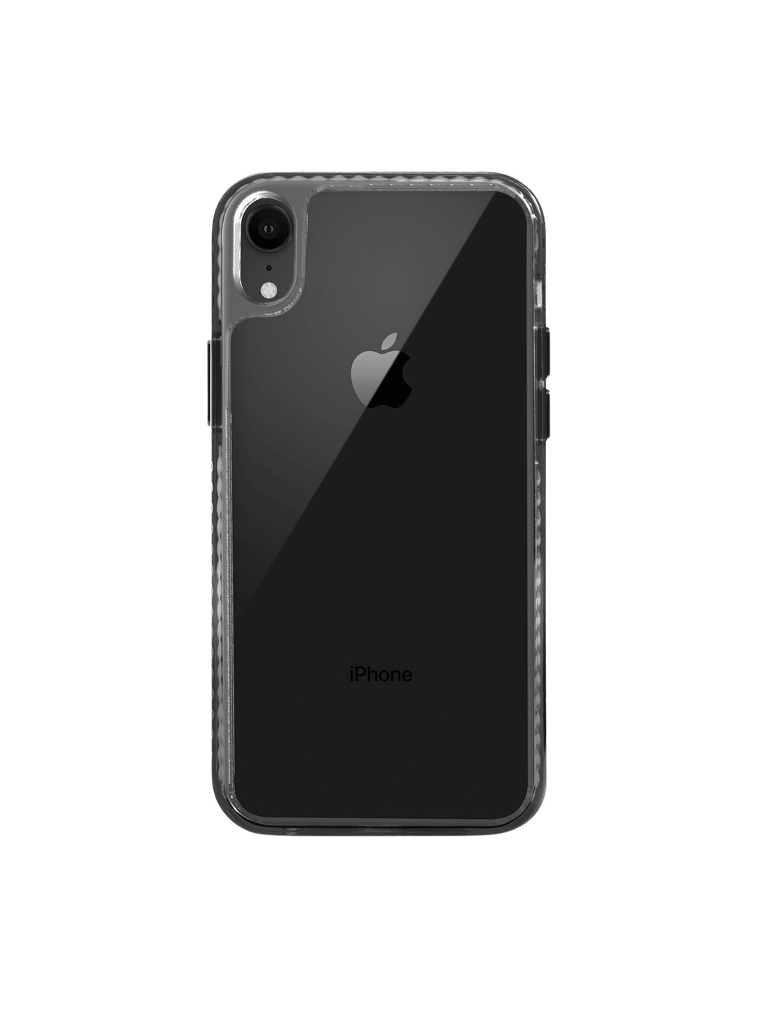 

DailyObjects Stride 2.0 Clear iPhone XR Phone Back Case, Black