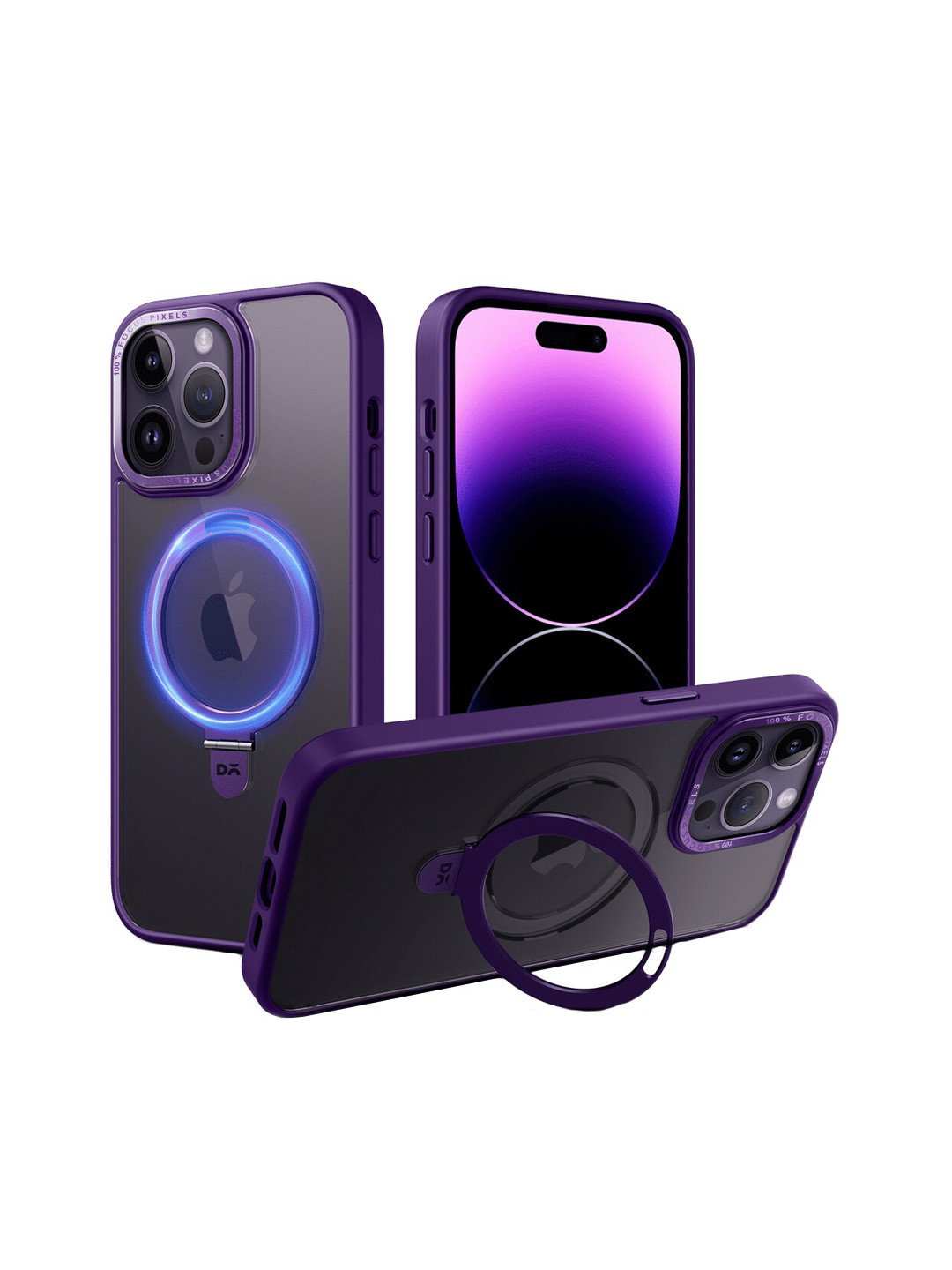 

DailyObjects Halo MagSafe iPhone 14 Pro Max Phone Back Case, Black