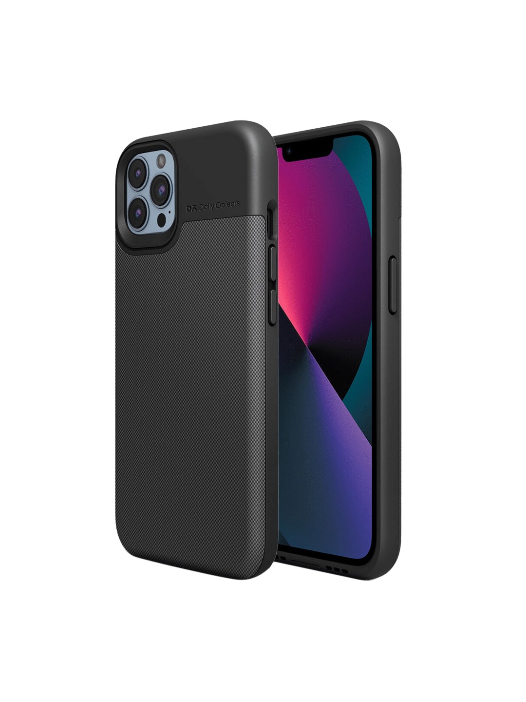 

DailyObjects Stow iPhone 14 Pro Max Phone Back Case, Black