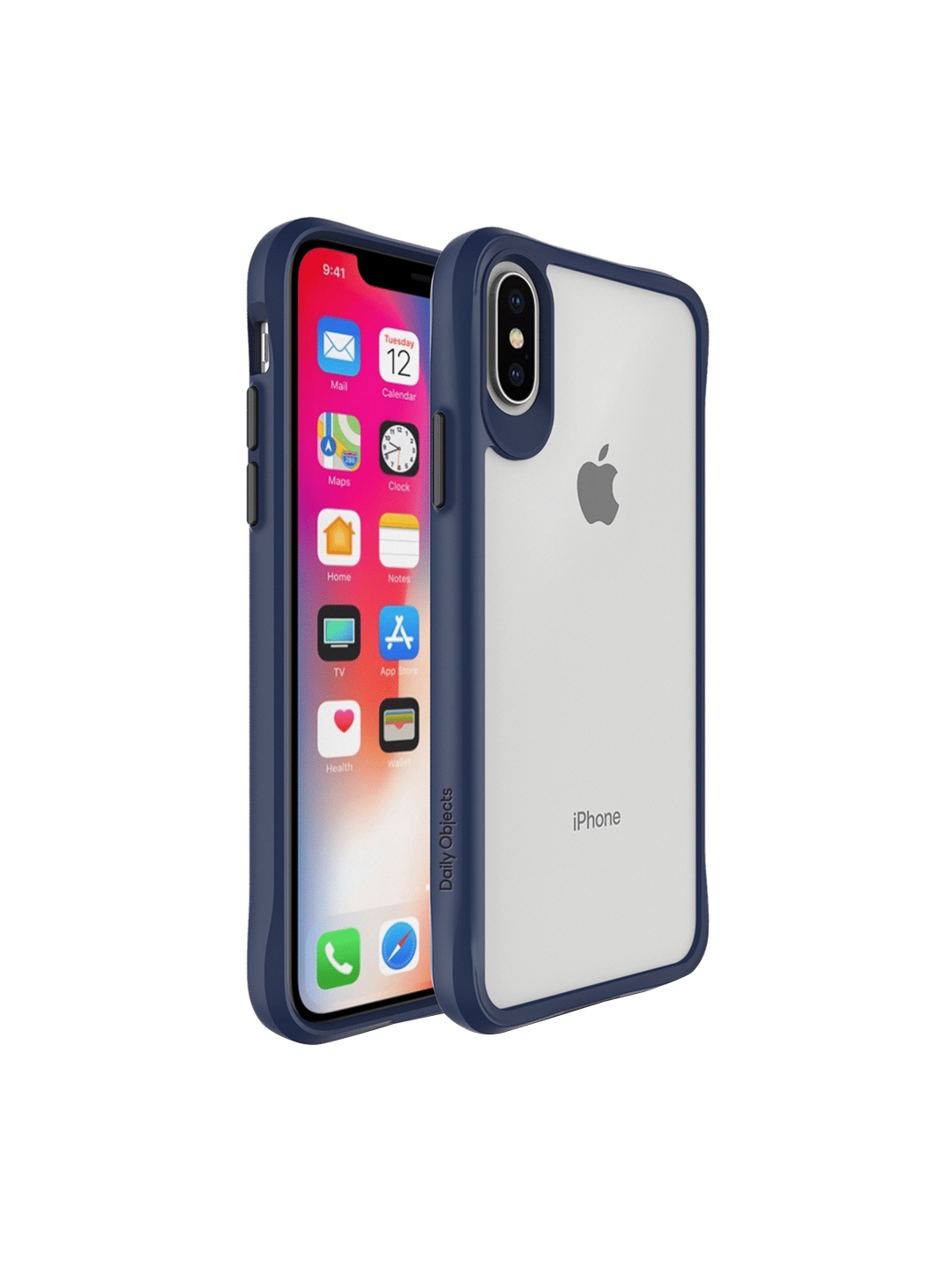 

DailyObjects Hybrid Shockproof iPhoneXS ClearBackCase, Blue
