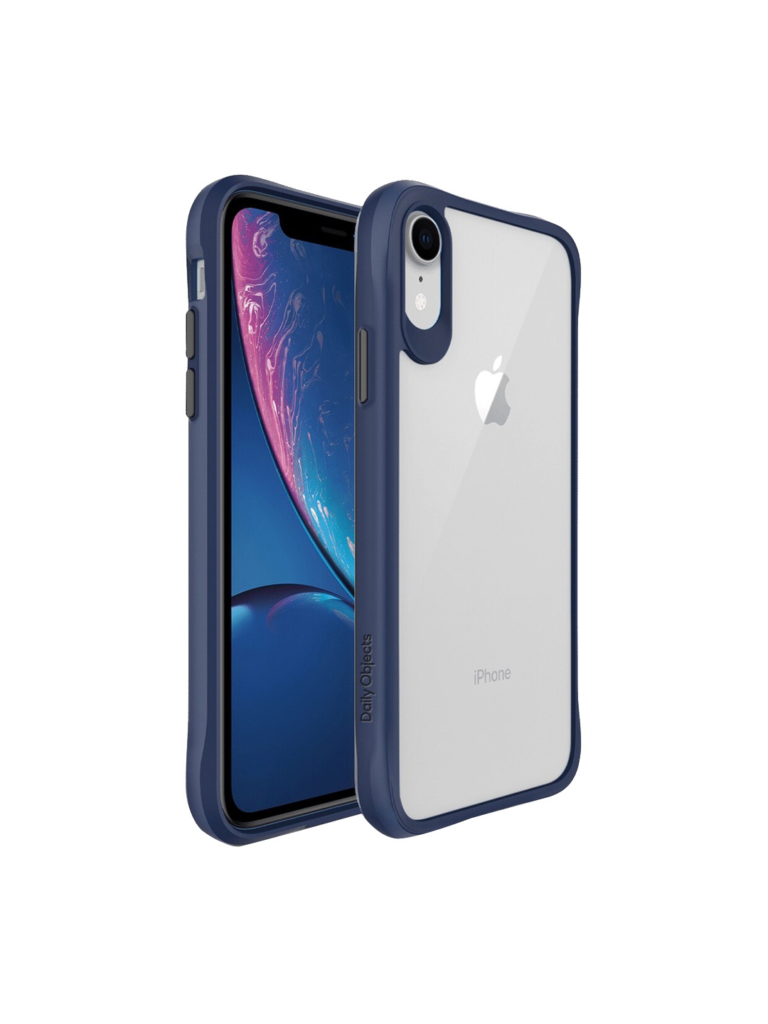 

DailyObjects Hybrid Clear iPhone XR Phone Back Case, Blue