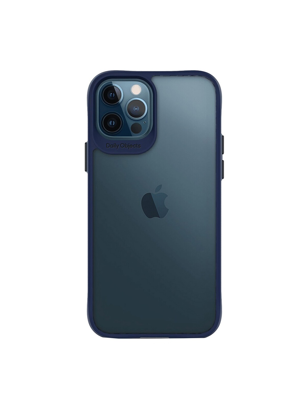 

DailyObjects iPhone 12 Pro Max Hybrid Impact Resistant Clear Back Case, Navy blue