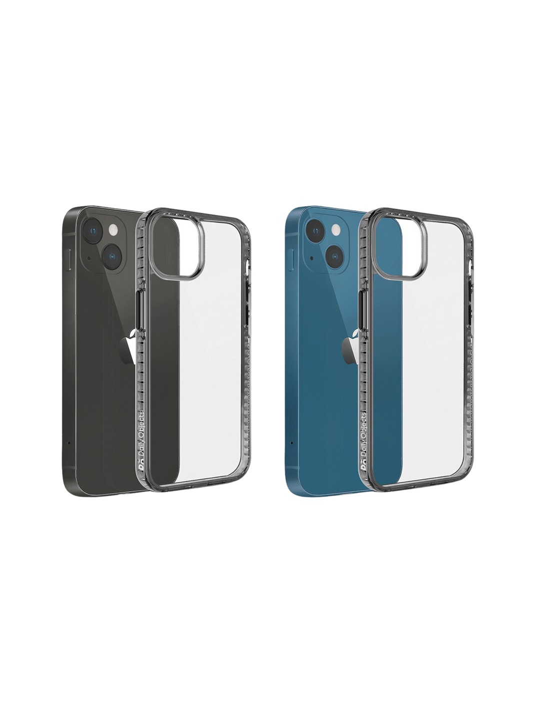 

DailyObjects Stride 2.0 Clear iPhone 14 Phone Back Case, Black