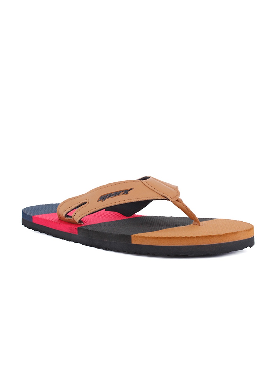 

Sparx Men Colourblocked Thong Flip-Flops, Tan