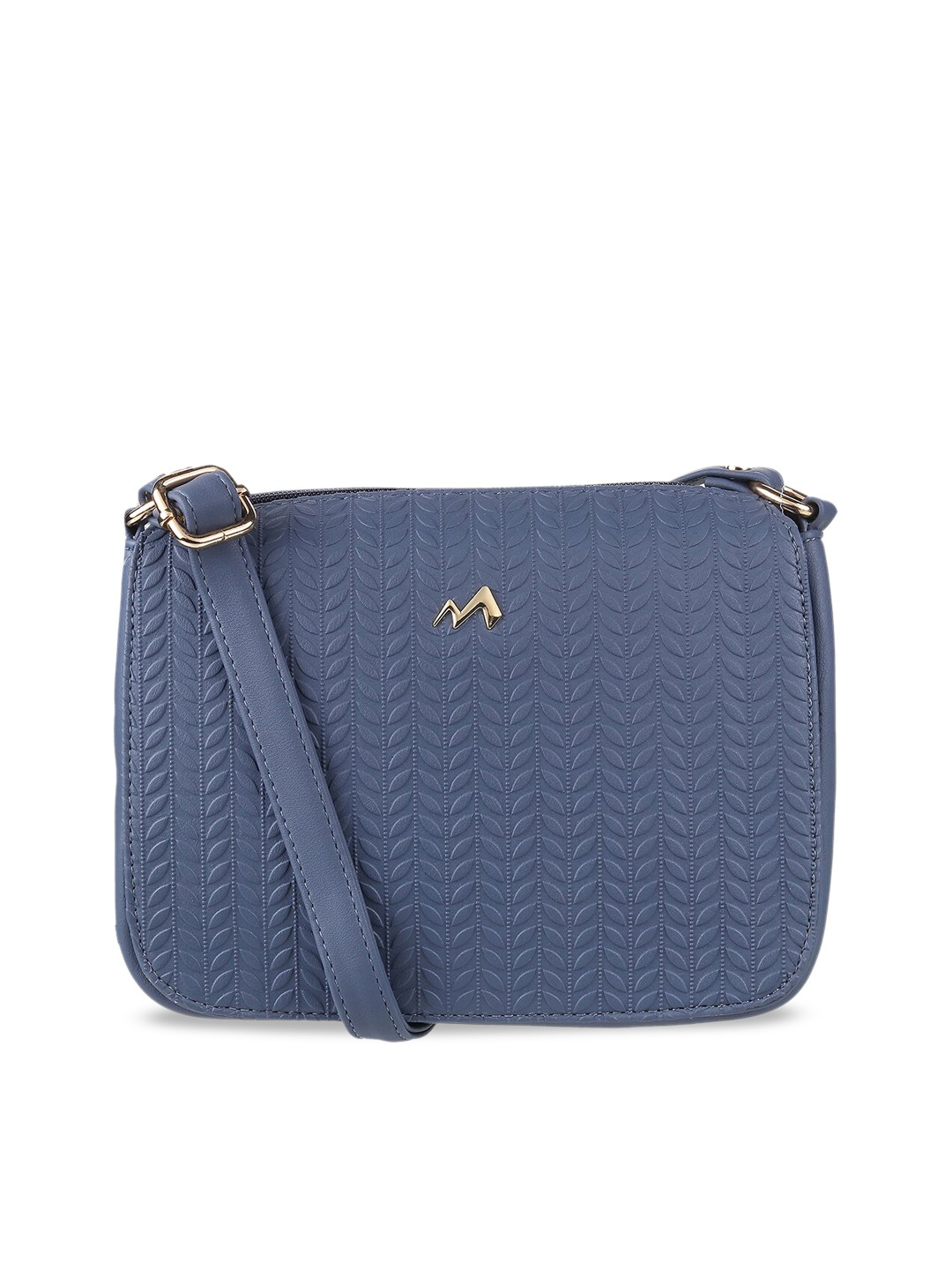 

Metro Textured Structured Sling Bag, Blue