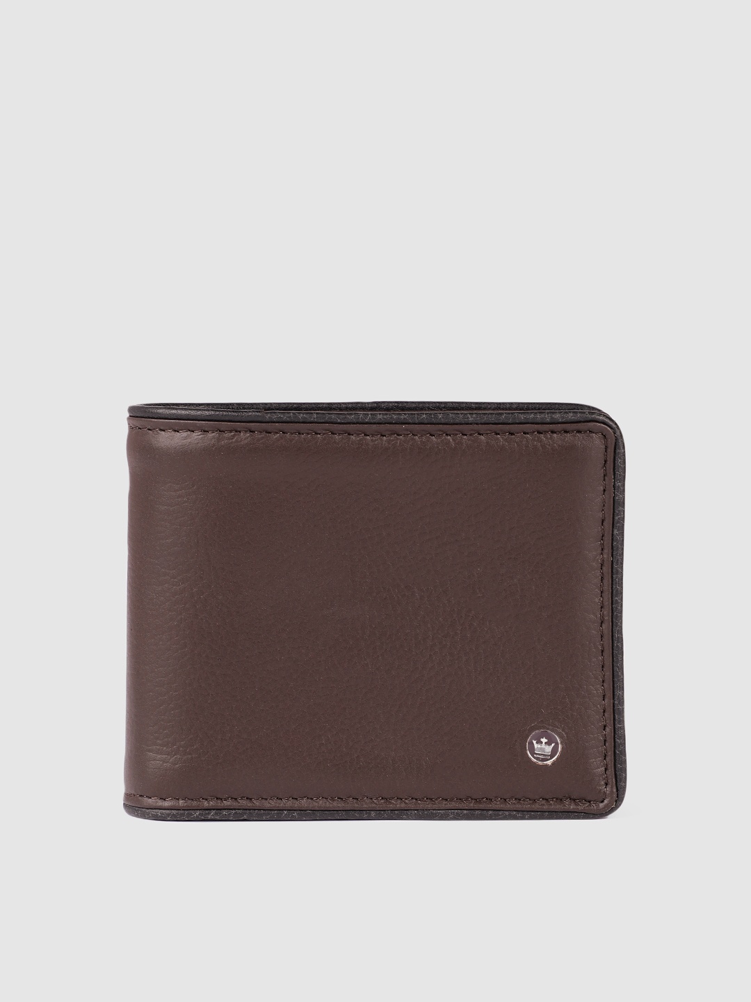 

Louis Philippe Men Leather Two Fold Wallet, Brown
