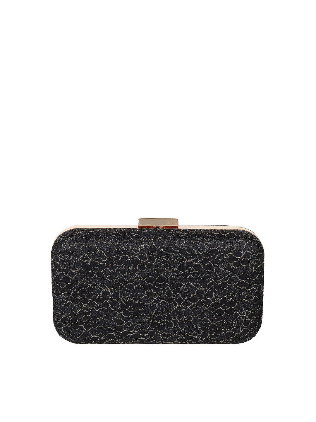 

Mochi Abstract Printed Box Clutch, Black