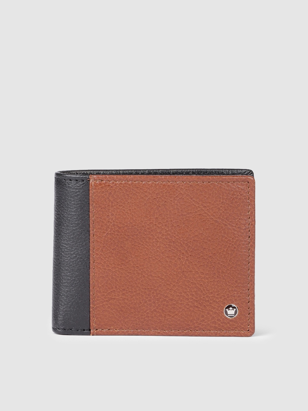 

Louis Philippe Sport Men Colourblocked Leather Two Fold Wallet, Brown
