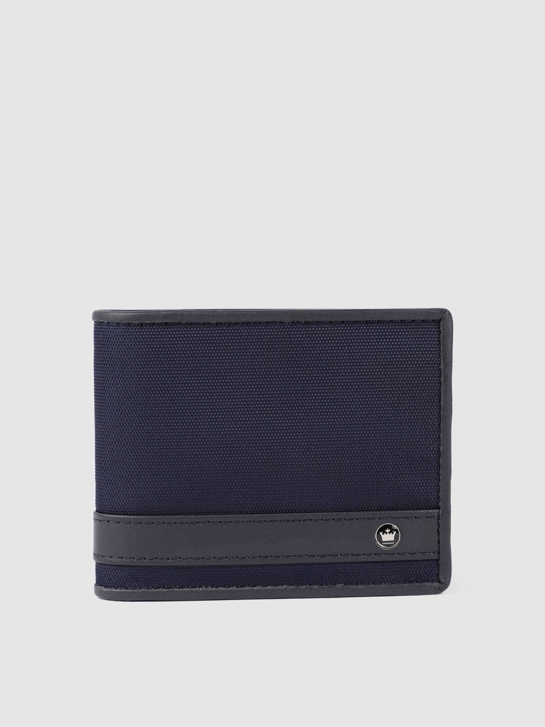 

Louis Philippe Sport Men Leather Two Fold Wallet, Navy blue