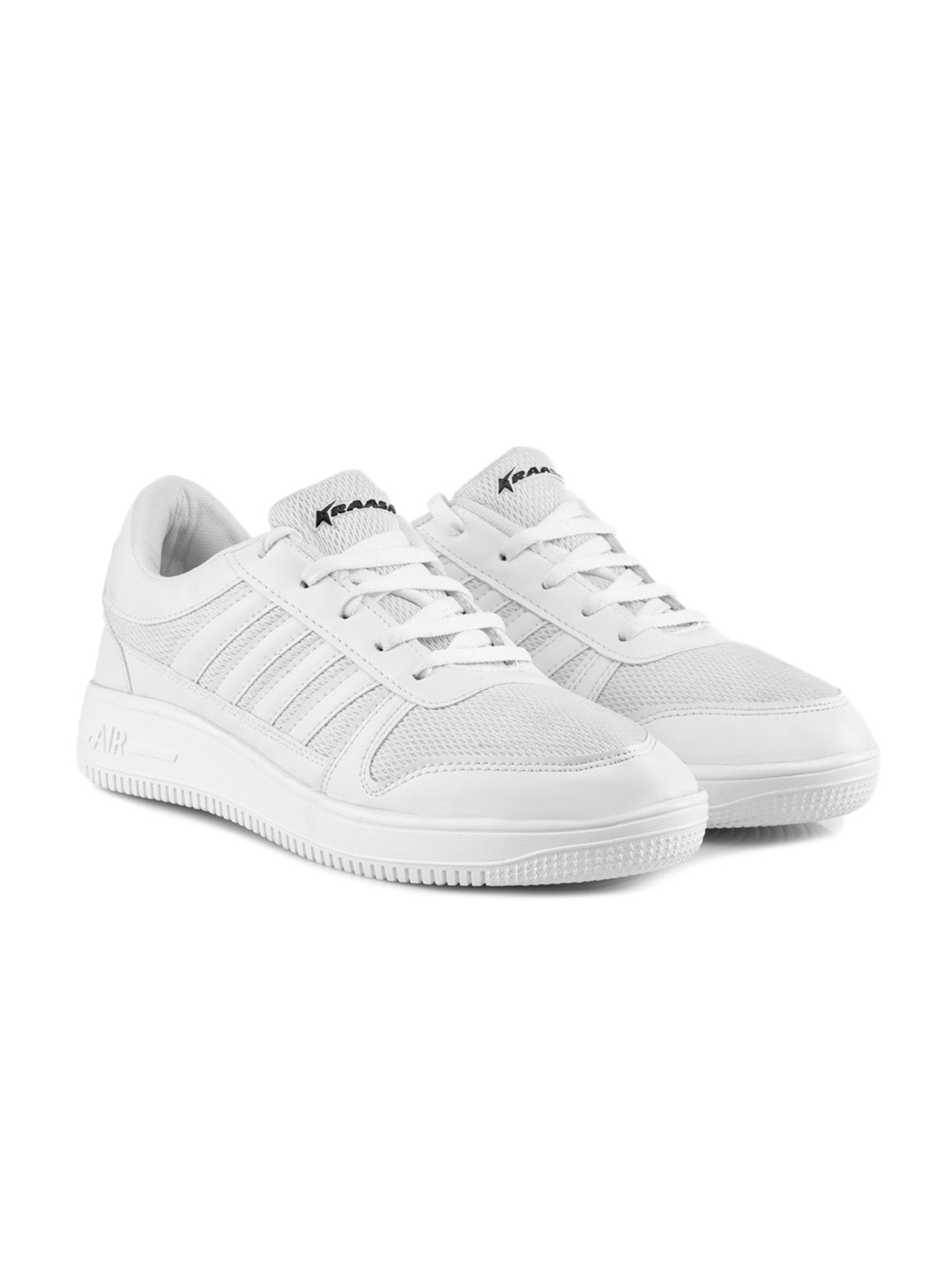 

KRAASA Men Woven Design Sneakers, White