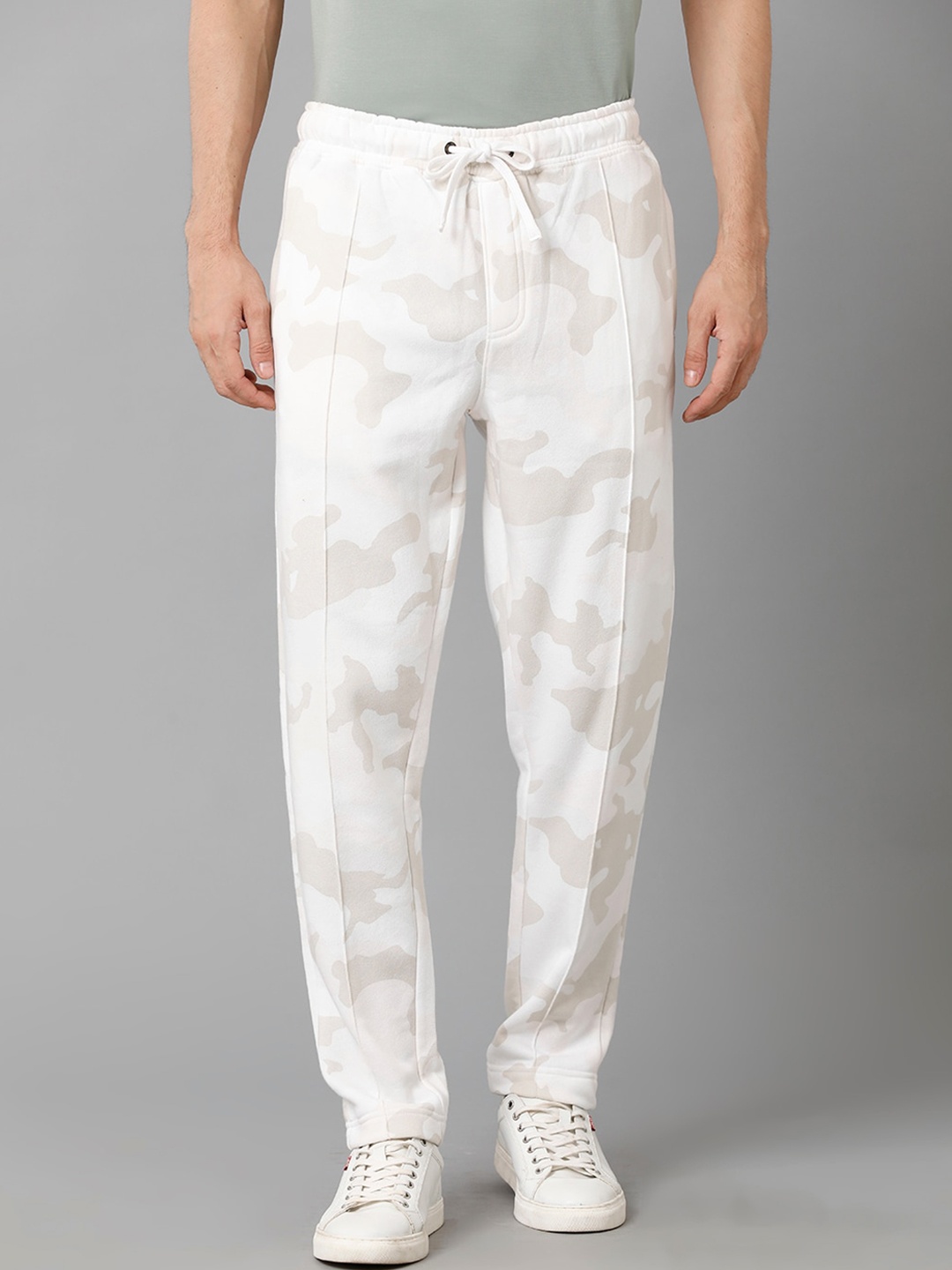

Voi Jeans Camouflage Printed Track Pants, White