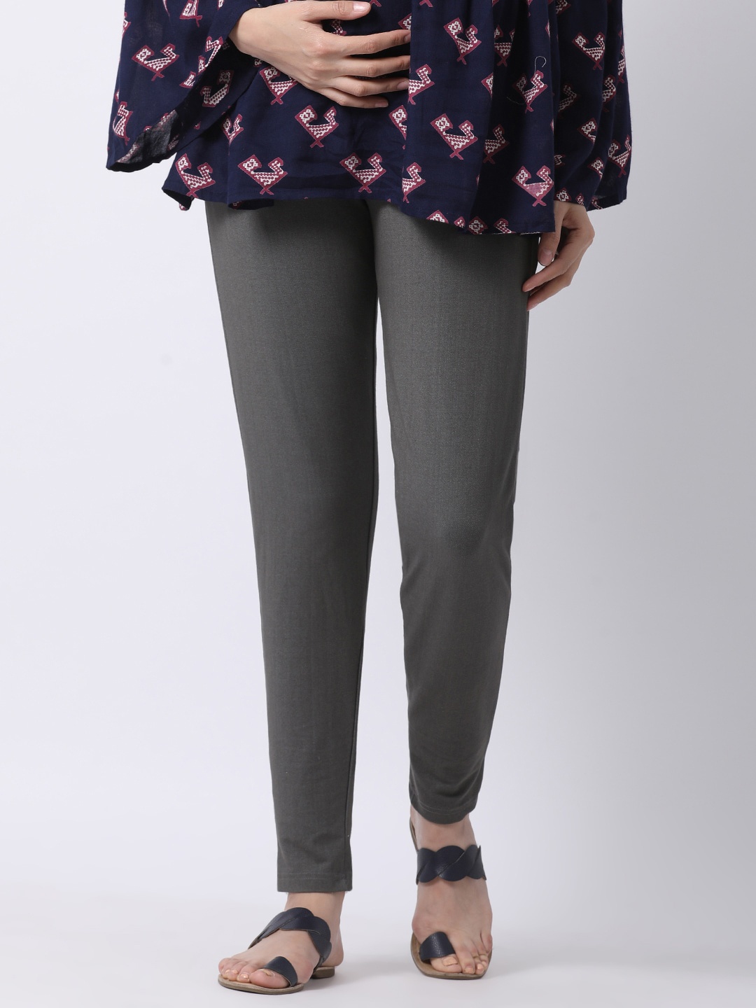 

GOLDSTROMS Women Relaxed Fit Maternity Jeggings, Grey