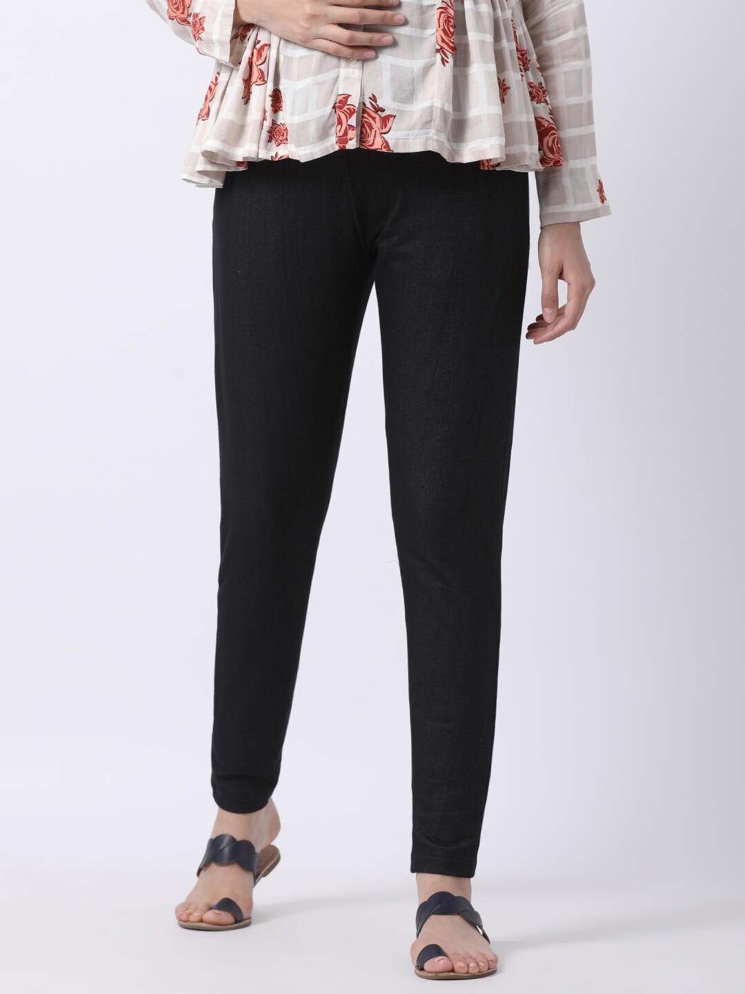 

GOLDSTROMS Women Relaxed Fit Denim Maternity Jeggings, Black